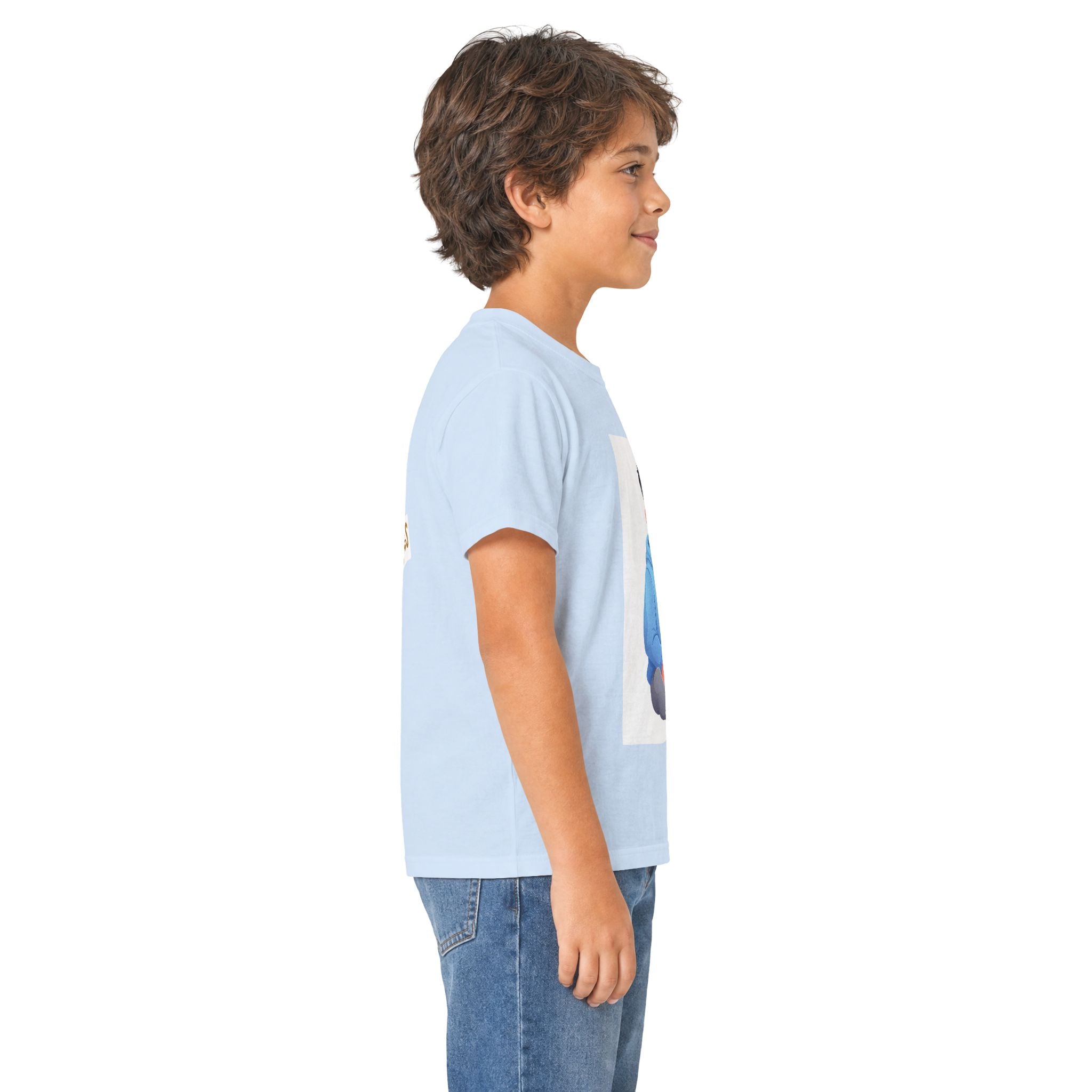 Kids Tee — Courageous Boy Graphic Shirt ("I Am Courageous")