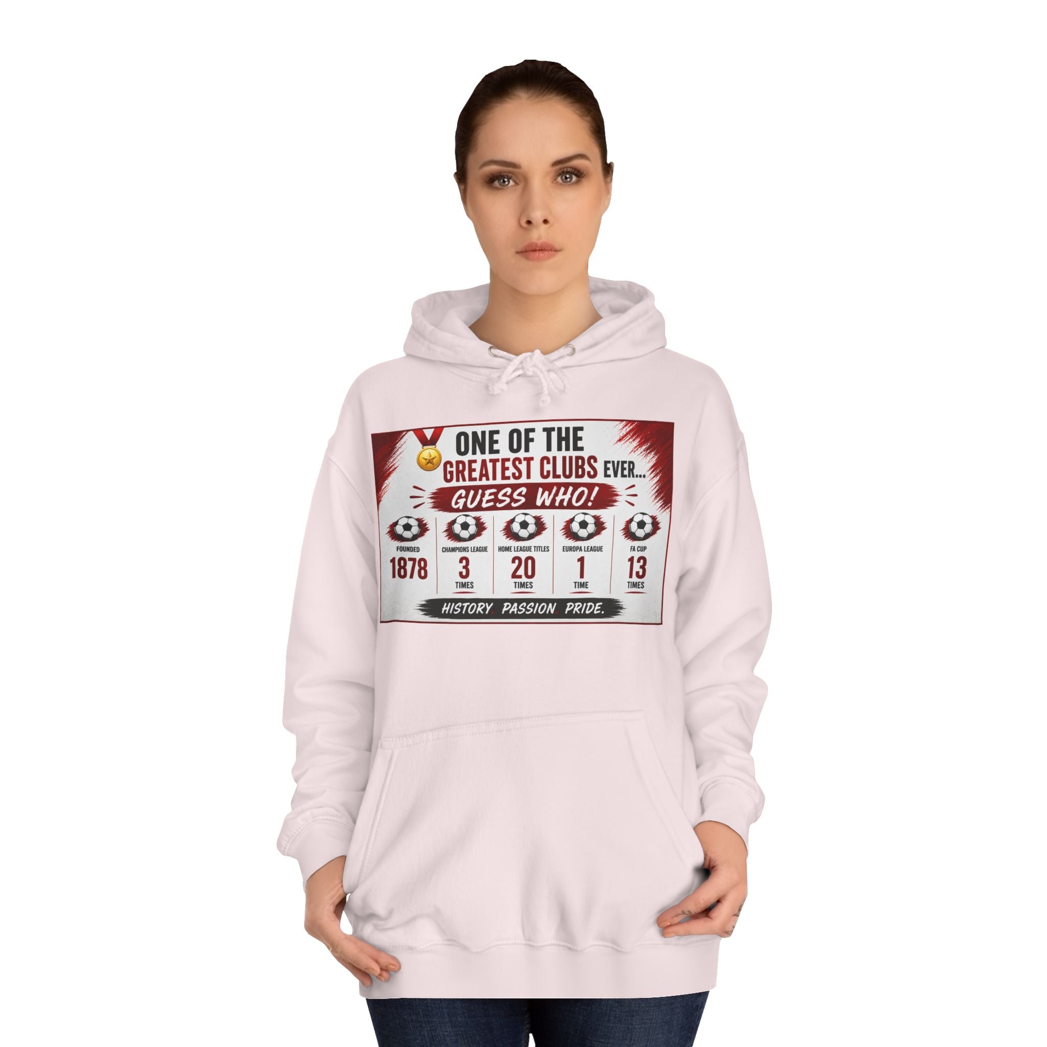 College Hoodie — "One of the Greatest Clubs Ever" Vintage Sports Graphic