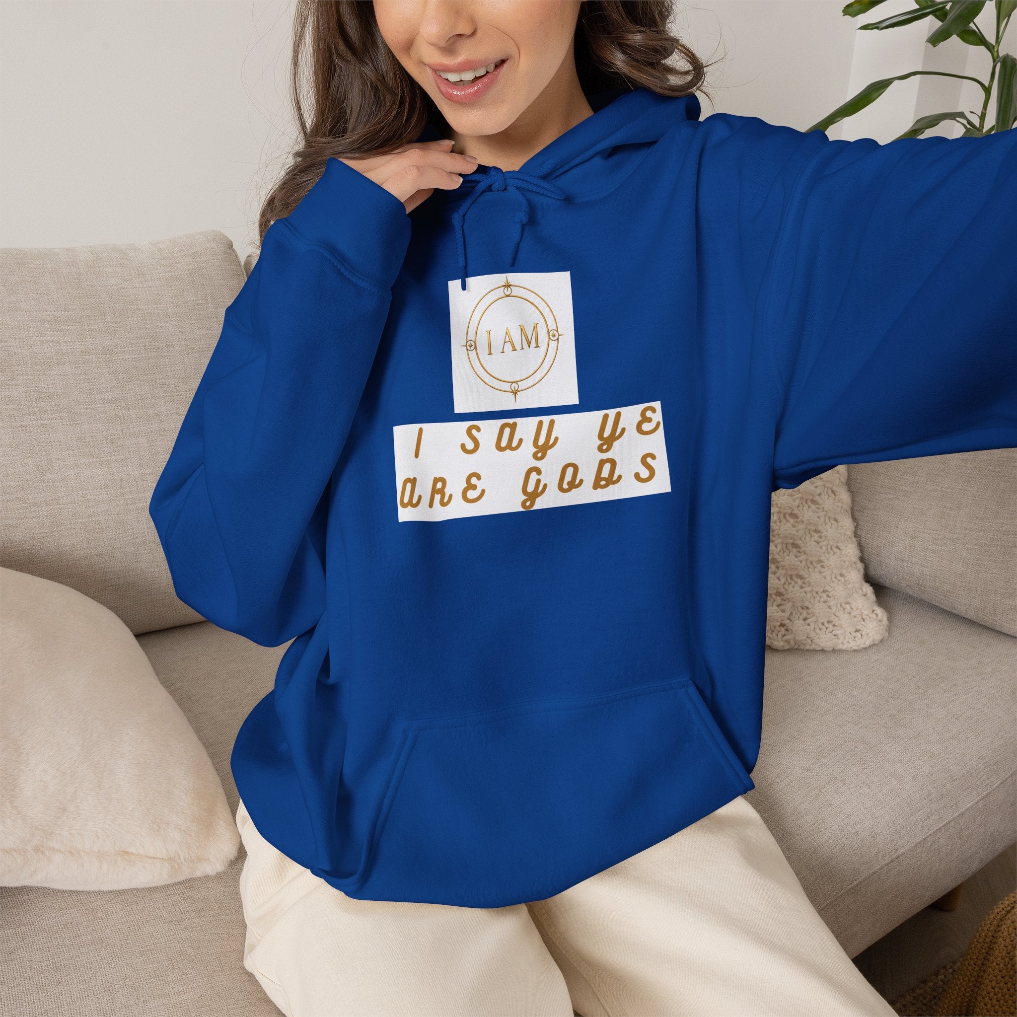 Midweight hooded Unisex sweatshirt