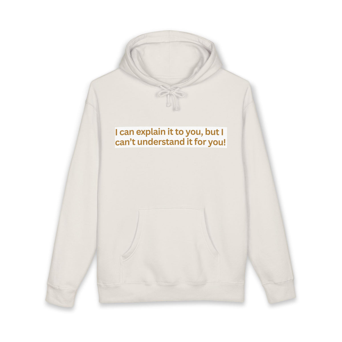 Hoodie — “I can explain it to you, but I can’t understand it for you” Motivational Graphic Hoodie