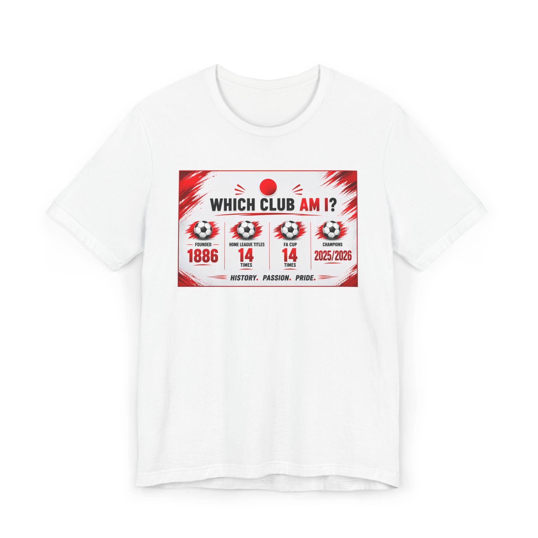 Which Club Am I? Soccer Trivia T-Shirt — Football Fan Quiz Tee