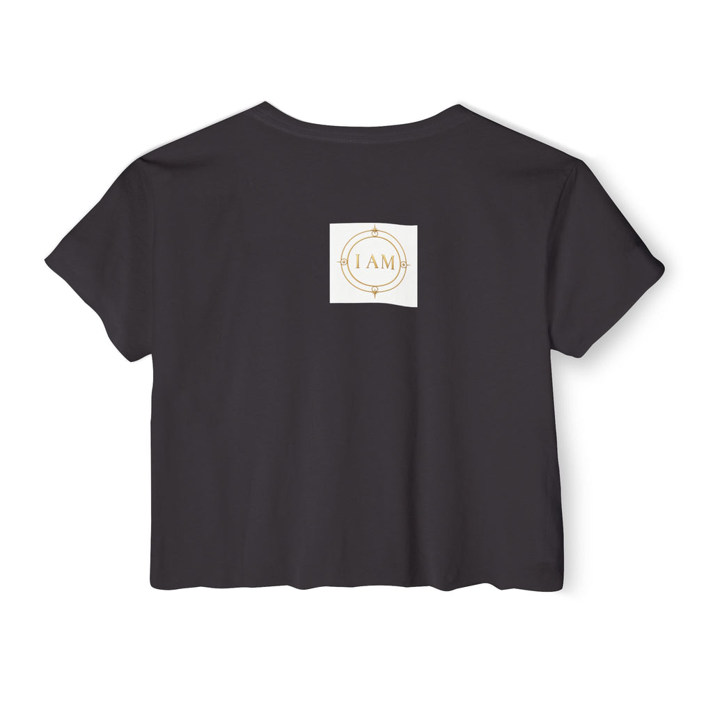 Ladies  Cropped T-shirt Top — Women's Spiritual Festival Tee