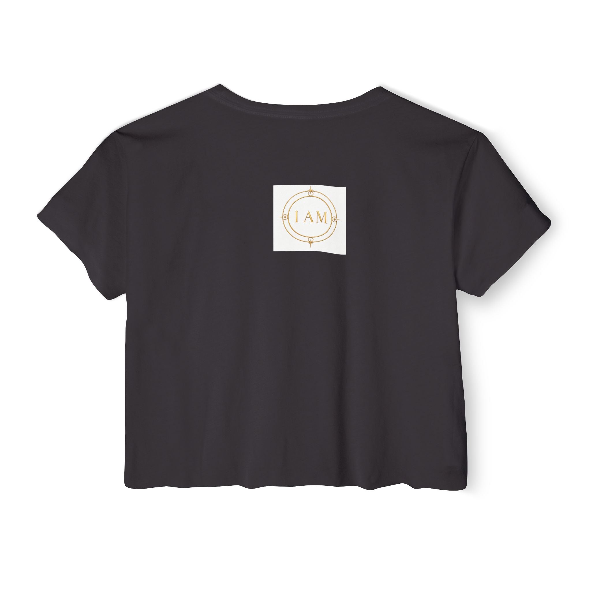 Ladies  Cropped T-shirt Top — Women's Spiritual Festival Tee