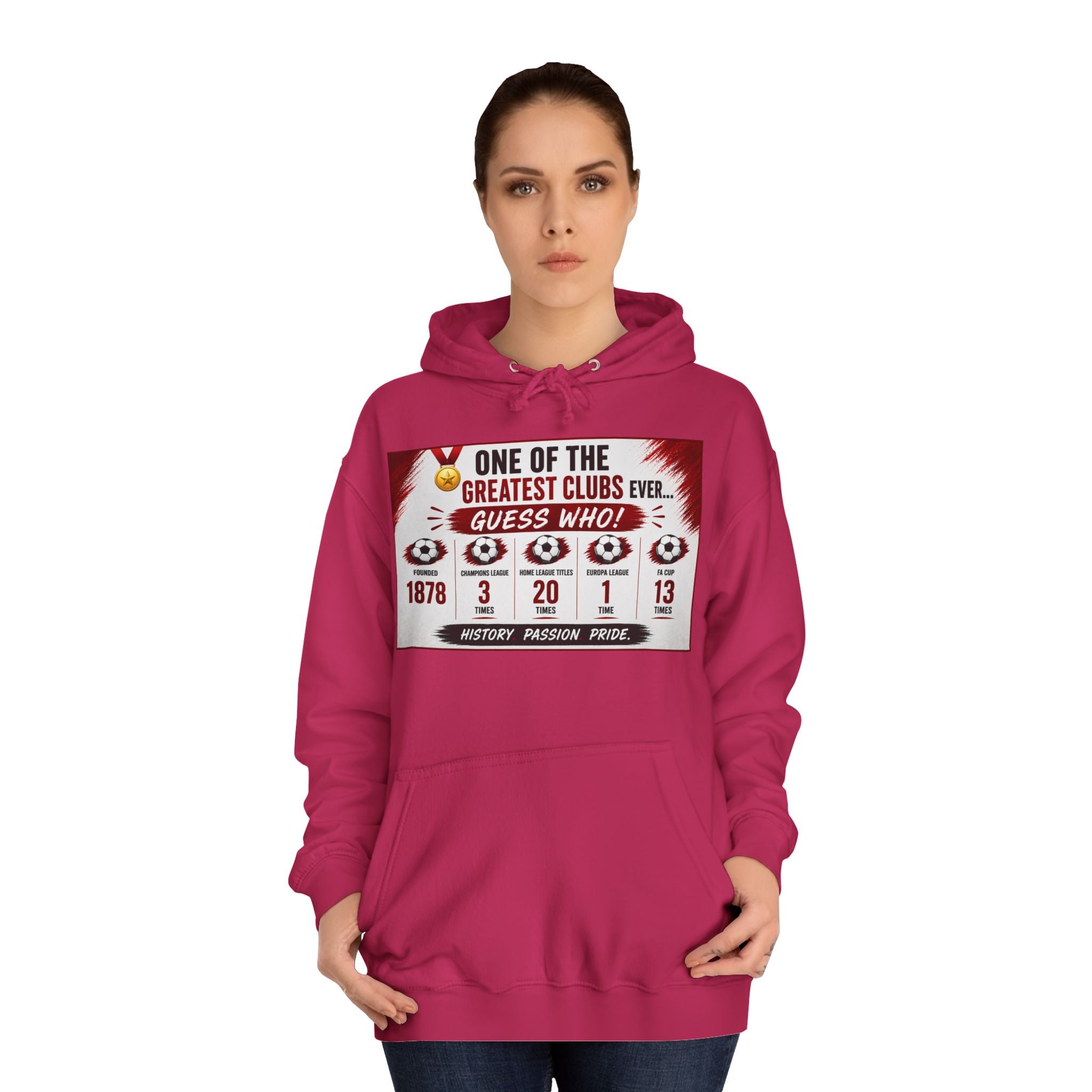 College Hoodie — "One of the Greatest Clubs Ever" Vintage Sports Graphic