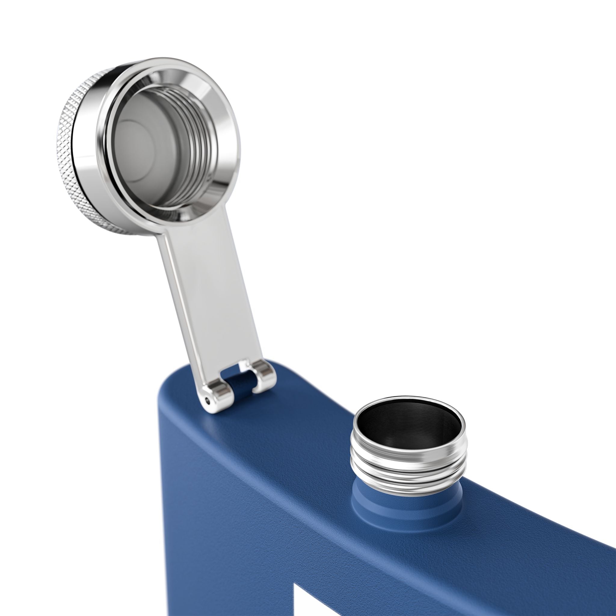 Flask — "I AM AT PEACE" Stainless Steel 6oz Hip Flask | Inspirational Calm Gift