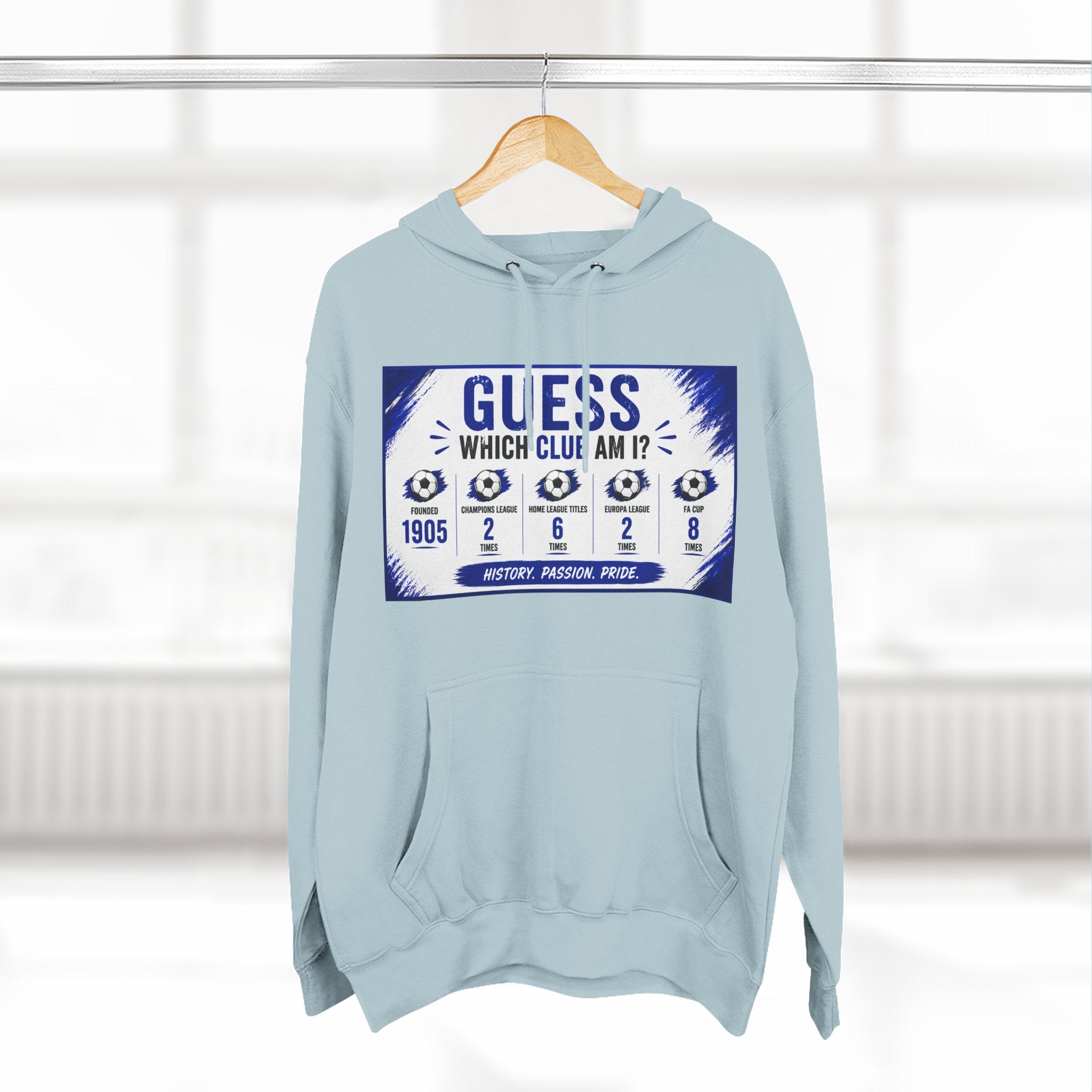 Three-Panel Fleece Hoodie