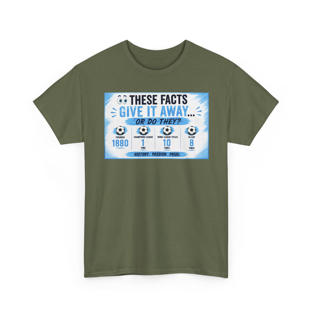 T-Shirt — “These Facts Give It Away… Or Do They?” Infographic Tee