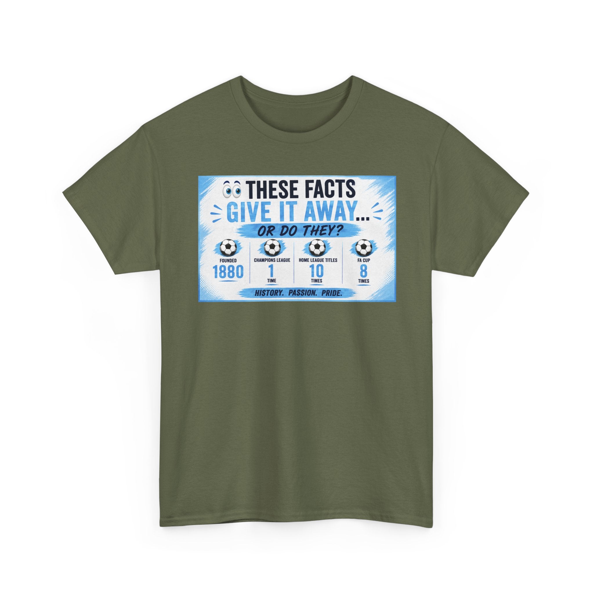 T-Shirt — “These Facts Give It Away… Or Do They?” Infographic Tee