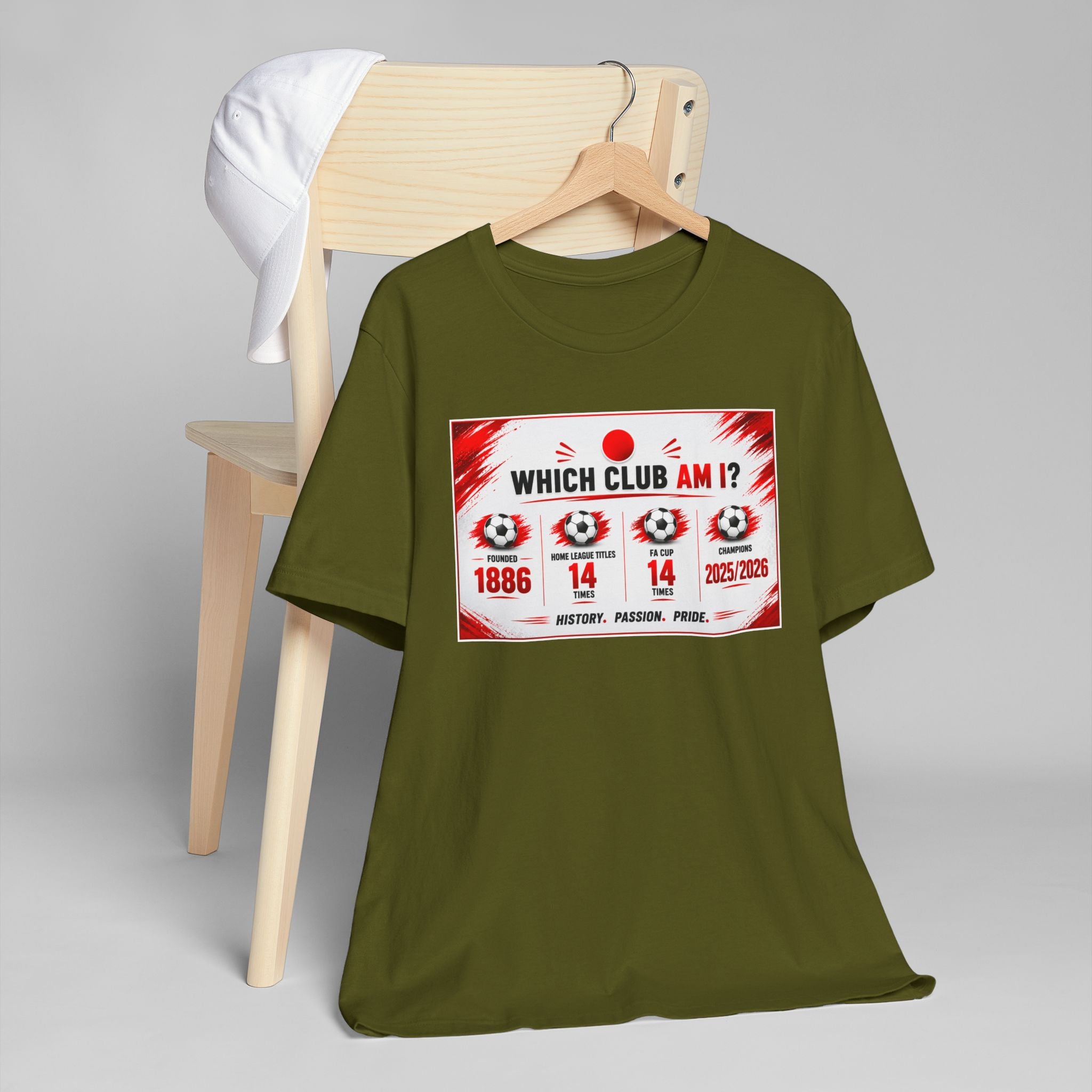 Which Club Am I? Soccer Trivia T-Shirt — Football Fan Quiz Tee