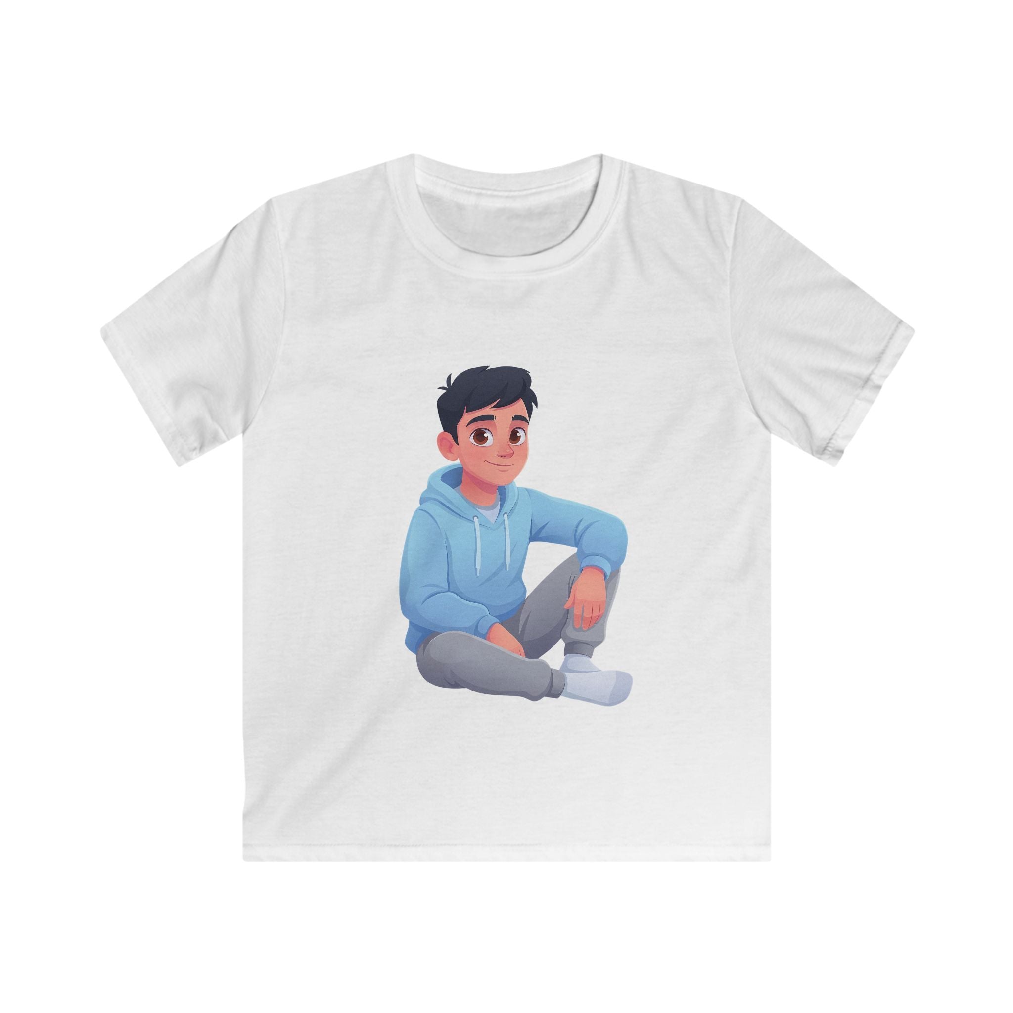 Kids Tee — Courageous Boy Graphic Shirt ("I Am Courageous")