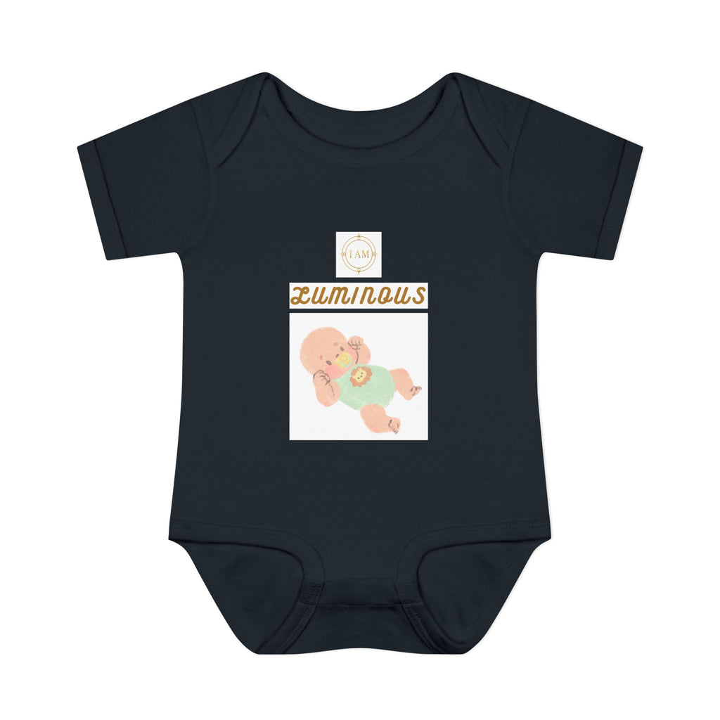 Luminous Baby Bodysuit — Cute Sleeping Infant Graphic Onesie
