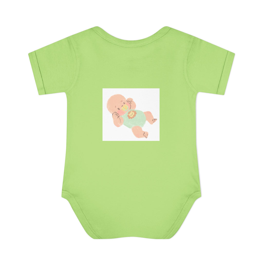 Luminous Baby Bodysuit — Cute Sleeping Infant Graphic Onesie