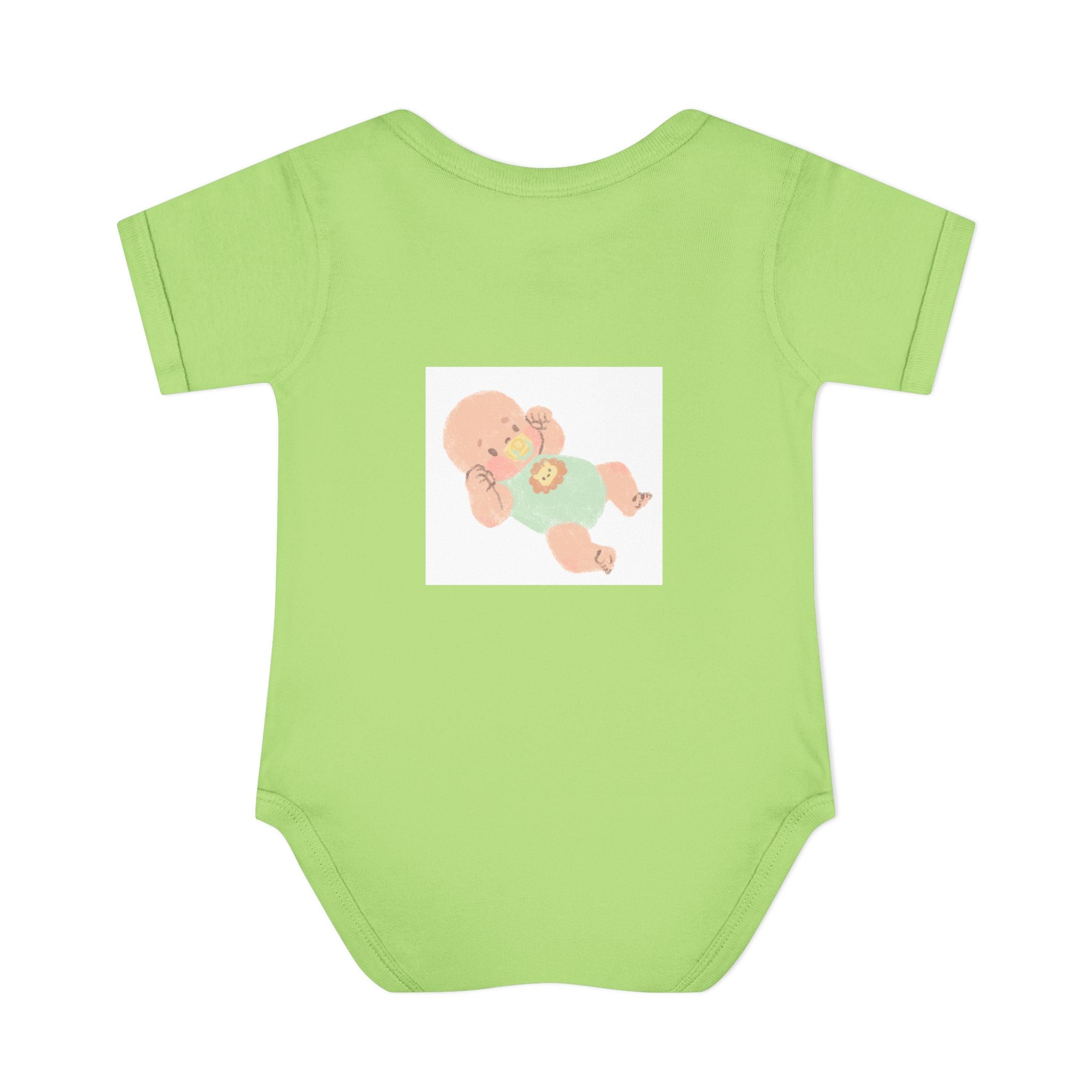 Luminous Baby Bodysuit — Cute Sleeping Infant Graphic Onesie