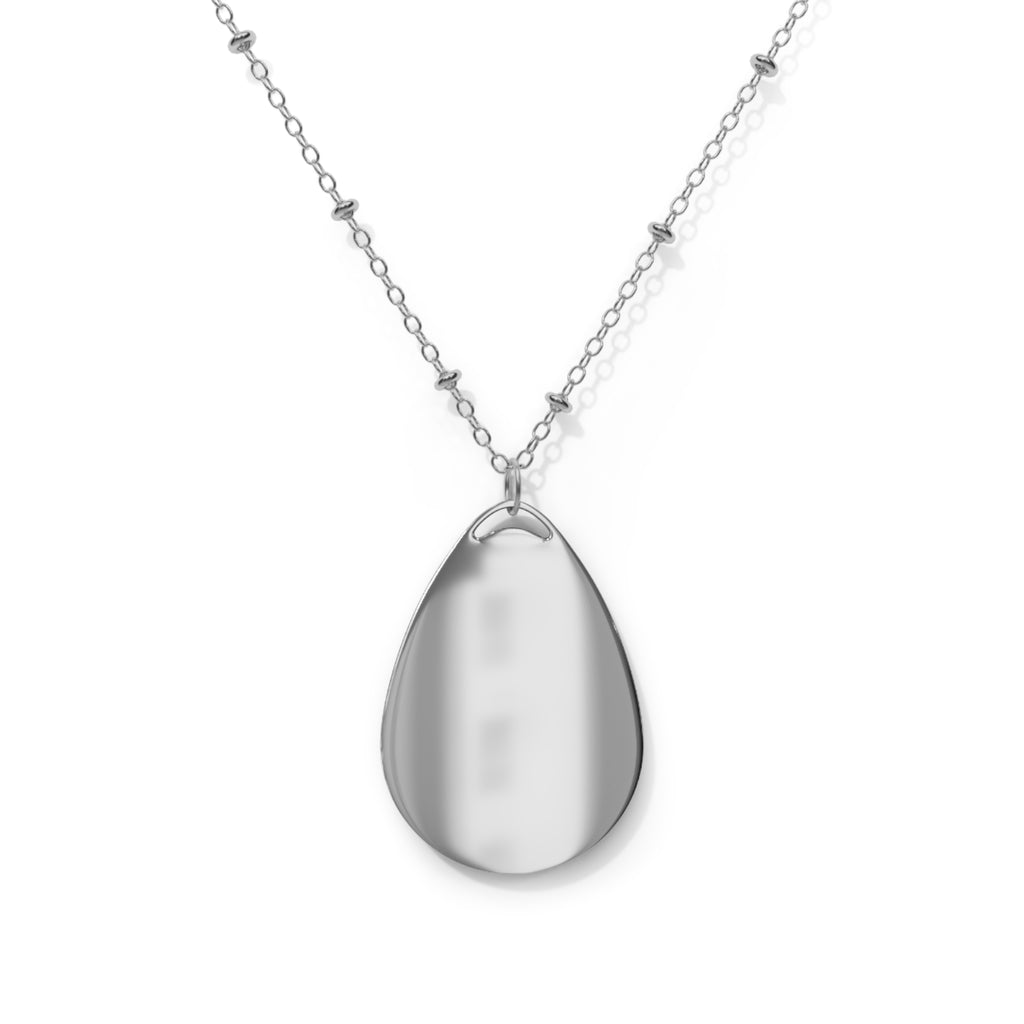 Newton's Cradle Oval Necklace — Science Jewelry Pendant