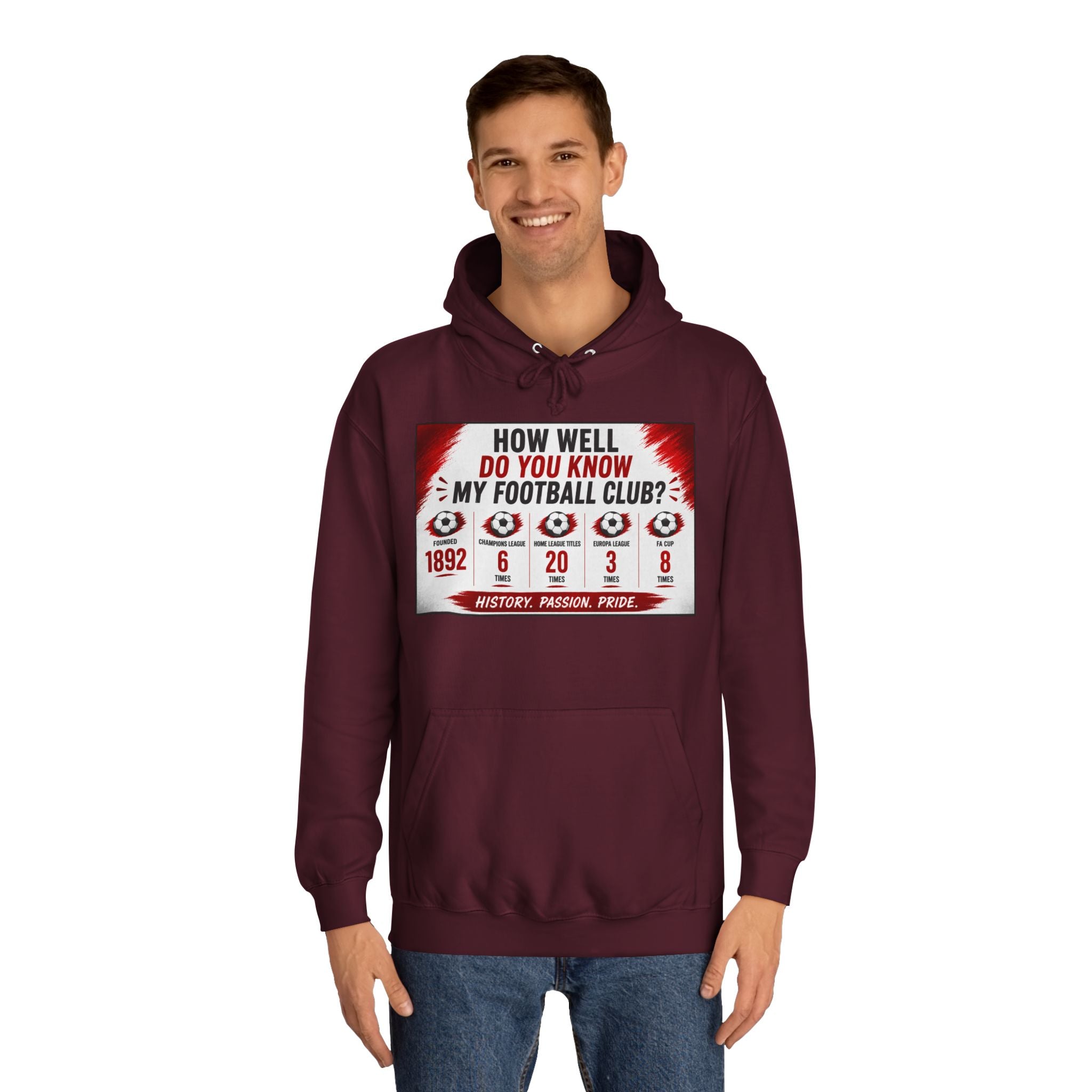 College Football Hoodie — "How Well Do You Know My Football Club?" Quiz Design