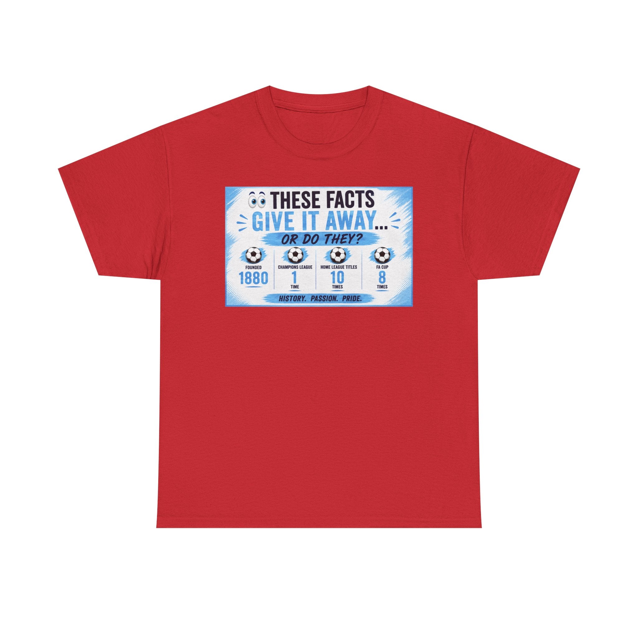 T-Shirt — “These Facts Give It Away… Or Do They?” Infographic Tee
