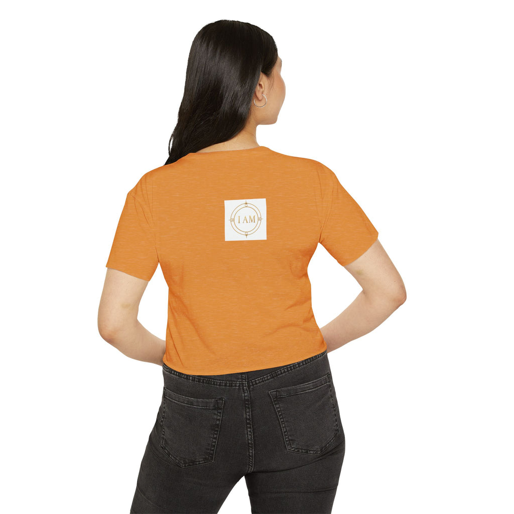 Ladies  Cropped T-shirt Top — Women's Spiritual Festival Tee