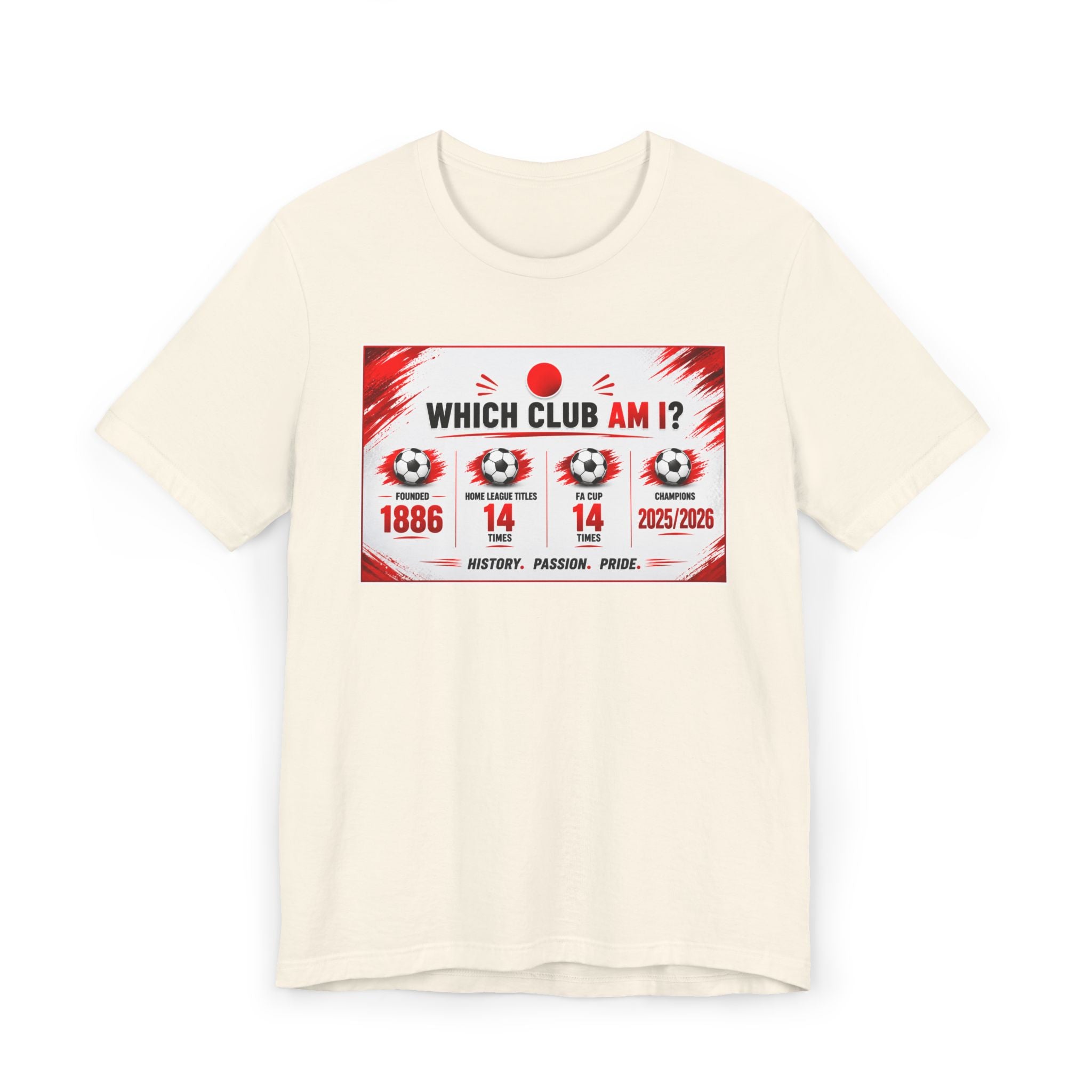 Which Club Am I? Soccer Trivia T-Shirt — Football Fan Quiz Tee