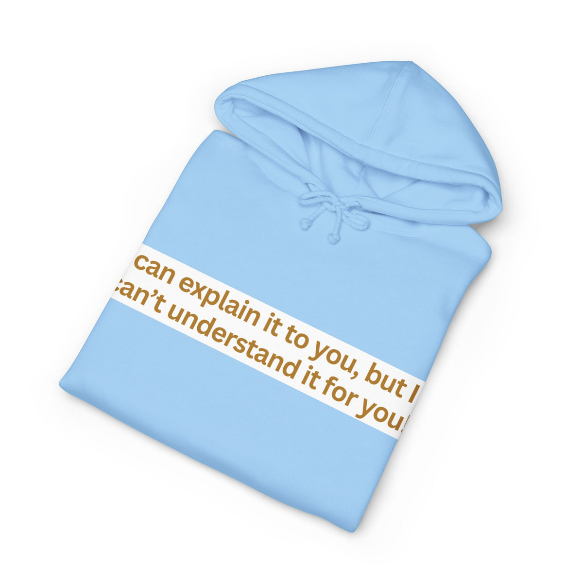 Hoodie — “I can explain it to you, but I can’t understand it for you” Motivational Graphic Hoodie