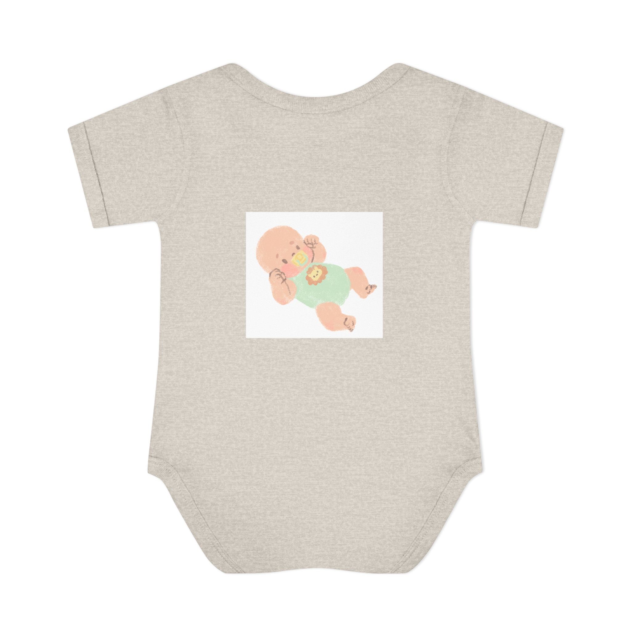 Luminous Baby Bodysuit — Cute Sleeping Infant Graphic Onesie