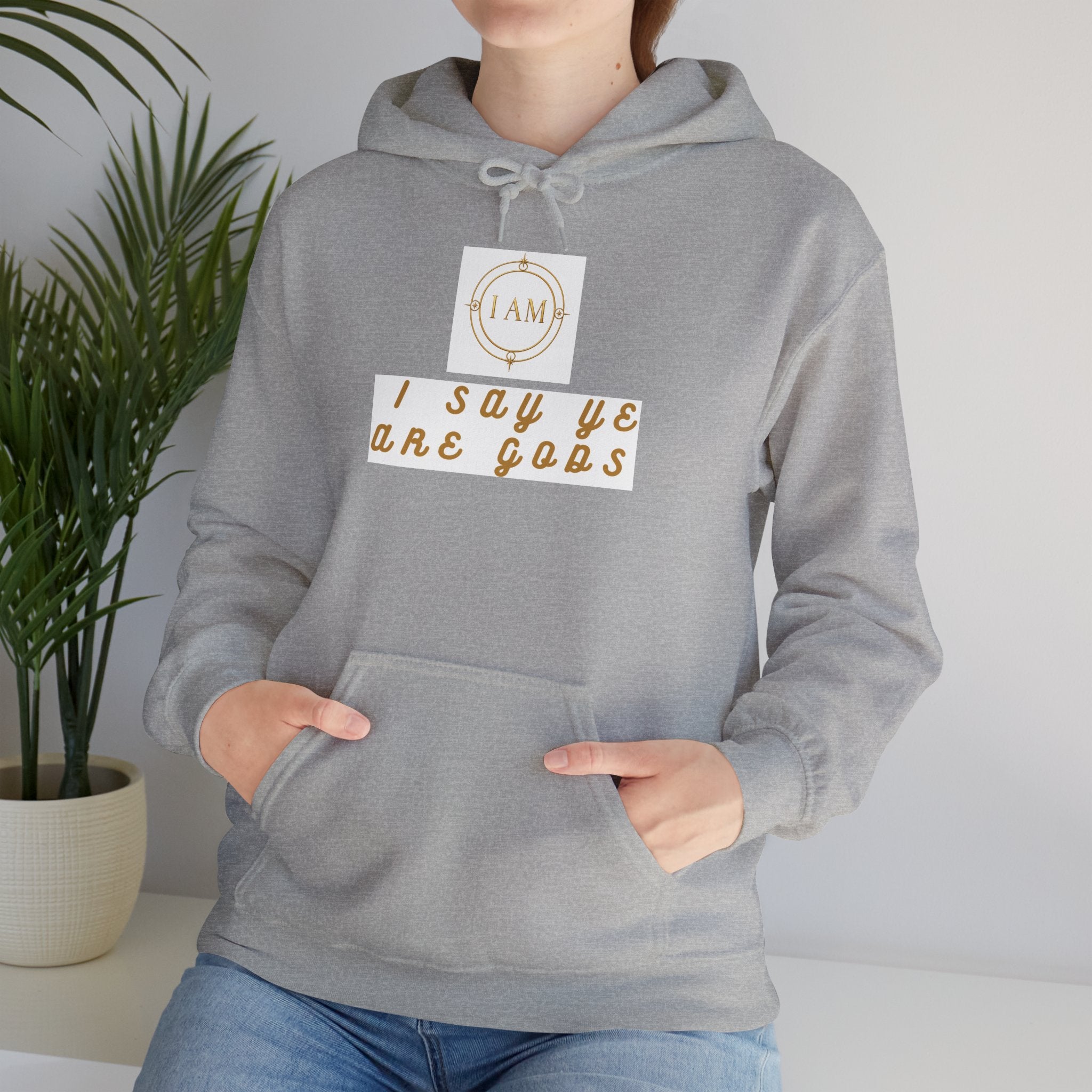 Midweight hooded Unisex sweatshirt