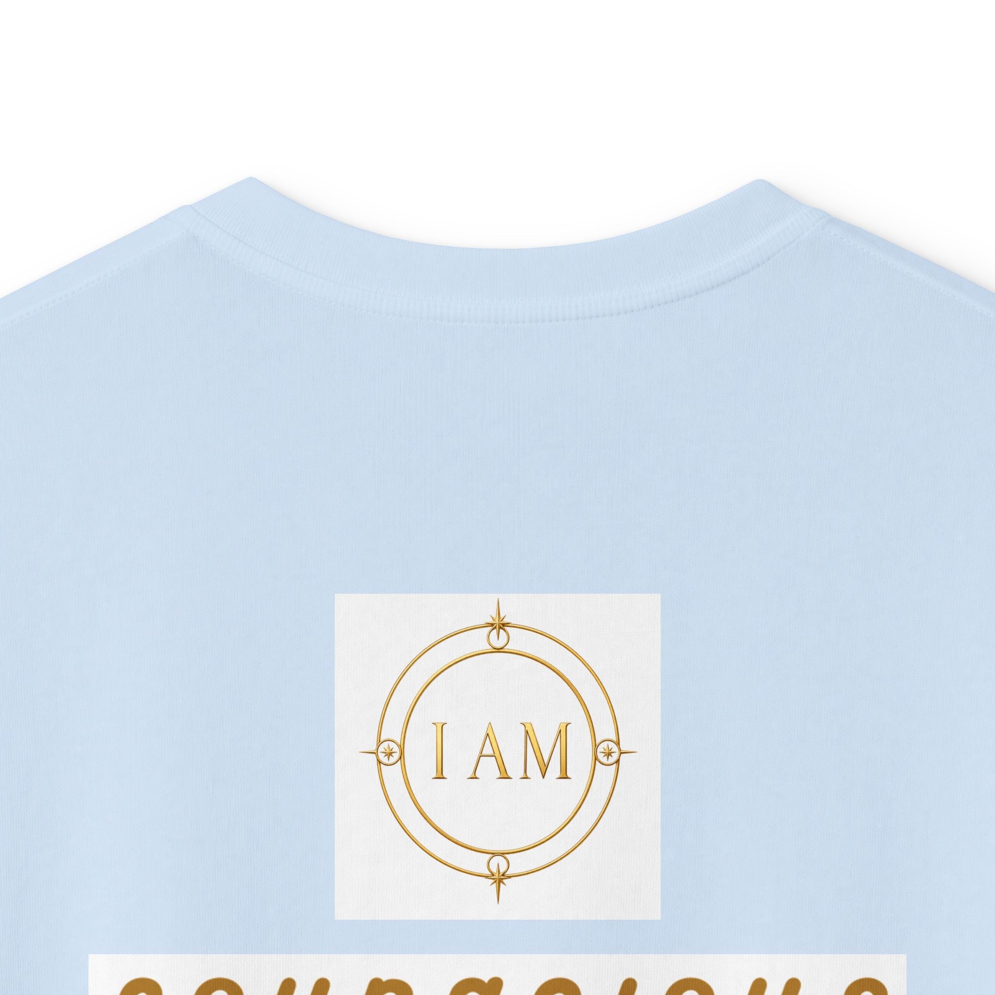 Kids Tee — Courageous Boy Graphic Shirt ("I Am Courageous")