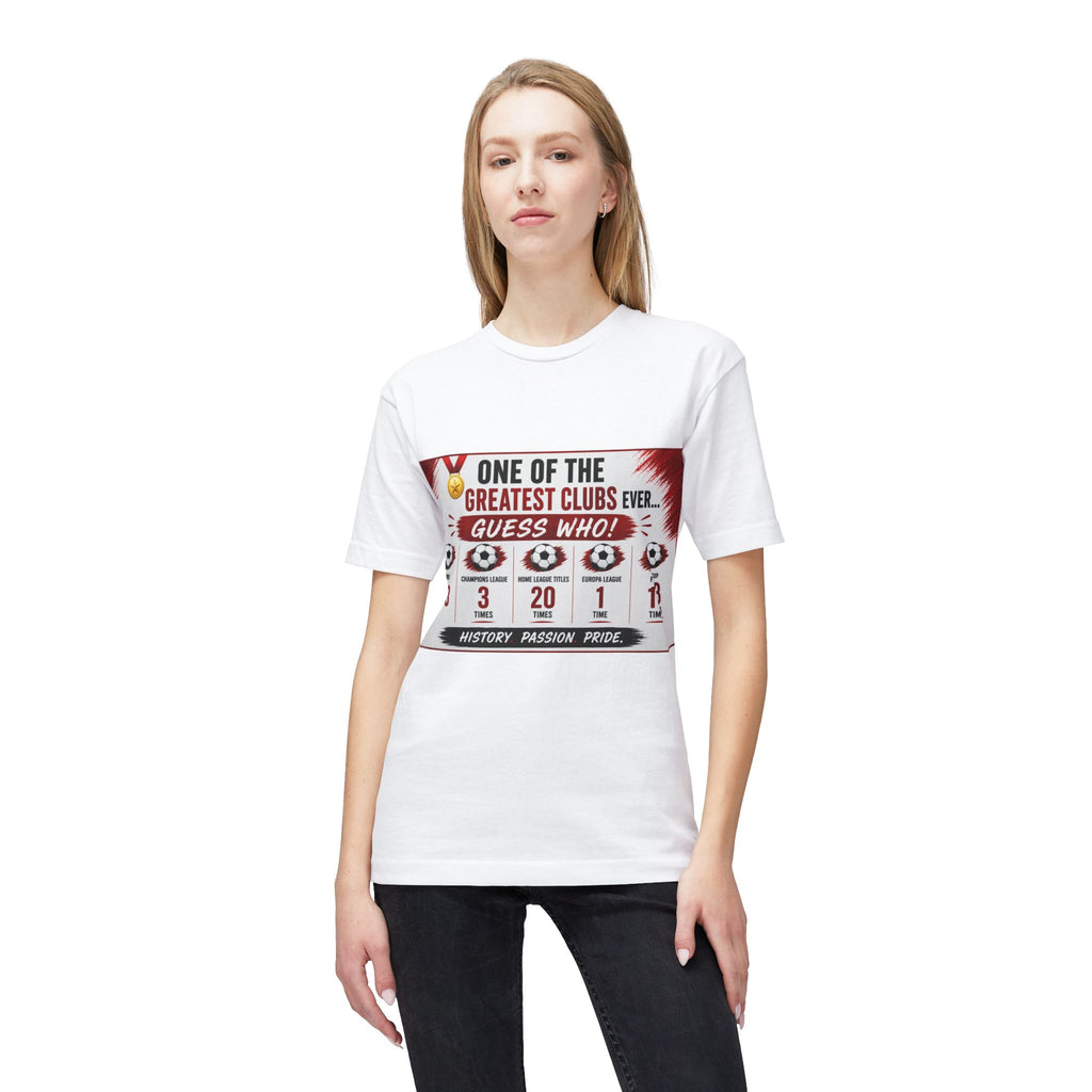 Soccer Club Stats Graphic T-Shirt – "One of the Greatest Clubs Ever" Fan Tee