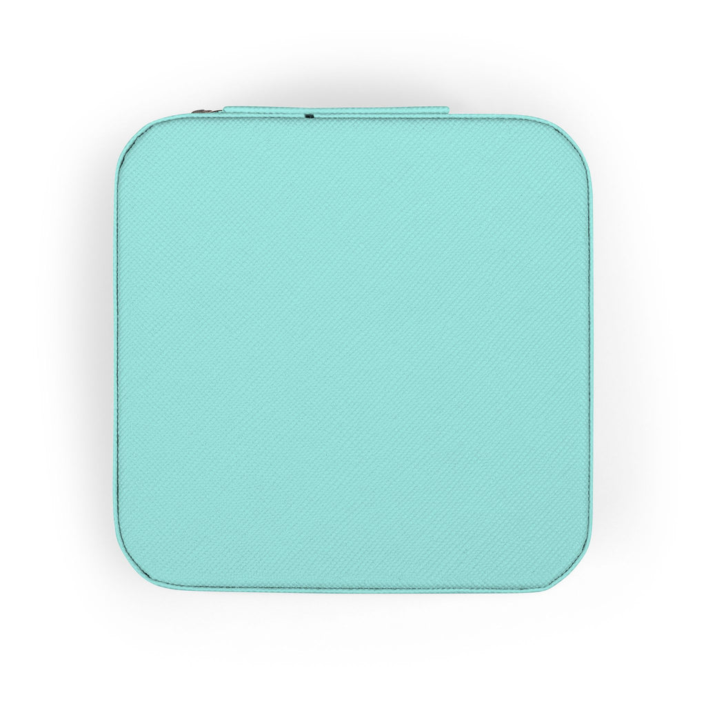 Compact Jewelry Travel Case — Portable Organizer with Ring Slots & Compartments ("Anything Ends Everything")