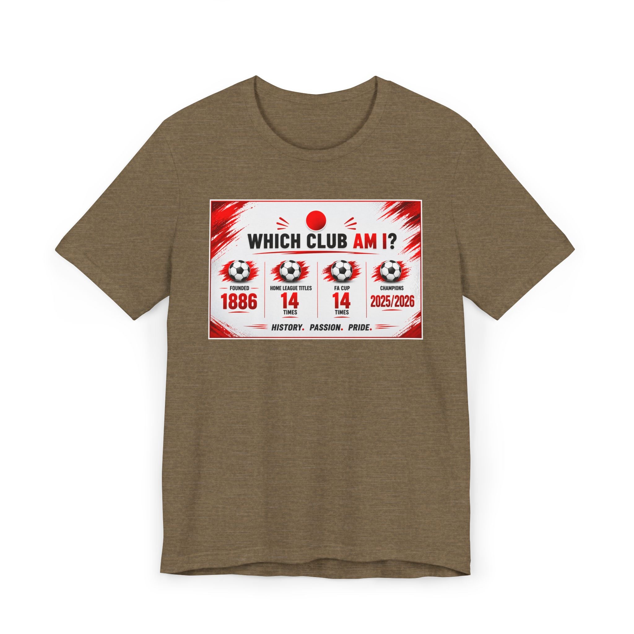 Which Club Am I? Soccer Trivia T-Shirt — Football Fan Quiz Tee
