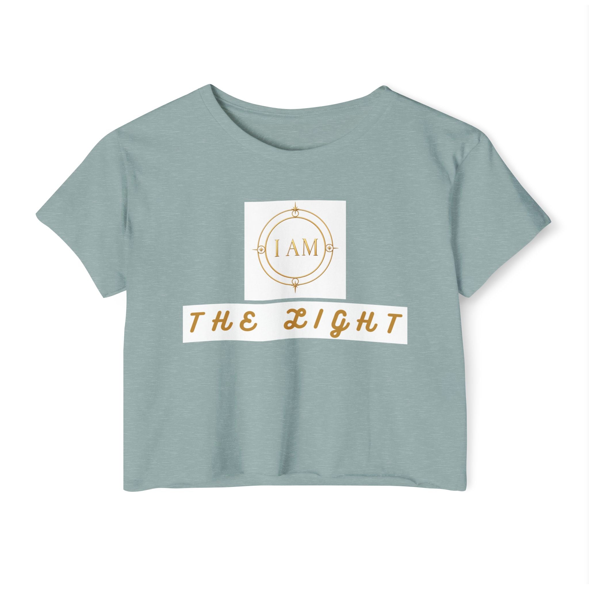 Ladies  Cropped T-shirt Top — Women's Spiritual Festival Tee