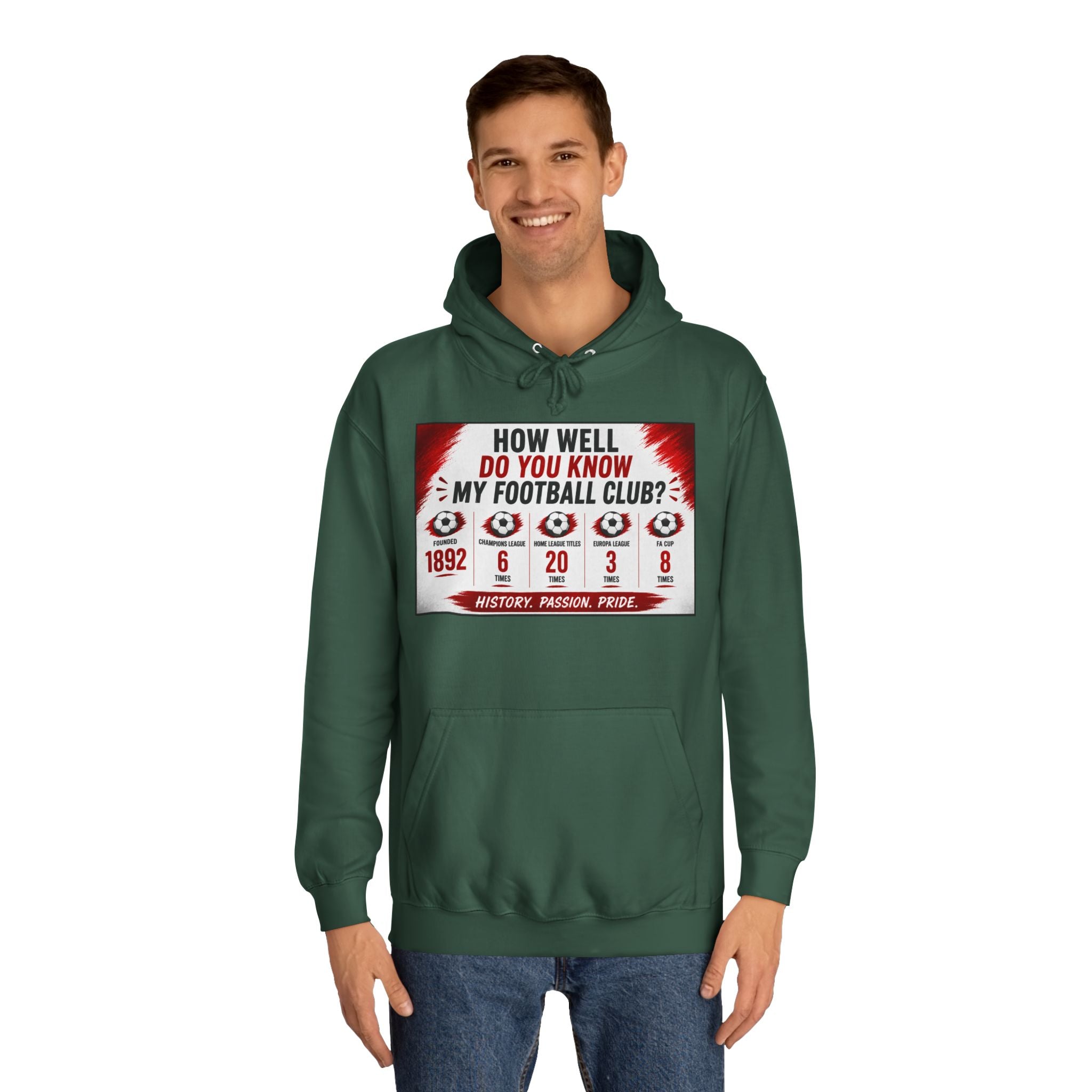 College Football Hoodie — "How Well Do You Know My Football Club?" Quiz Design