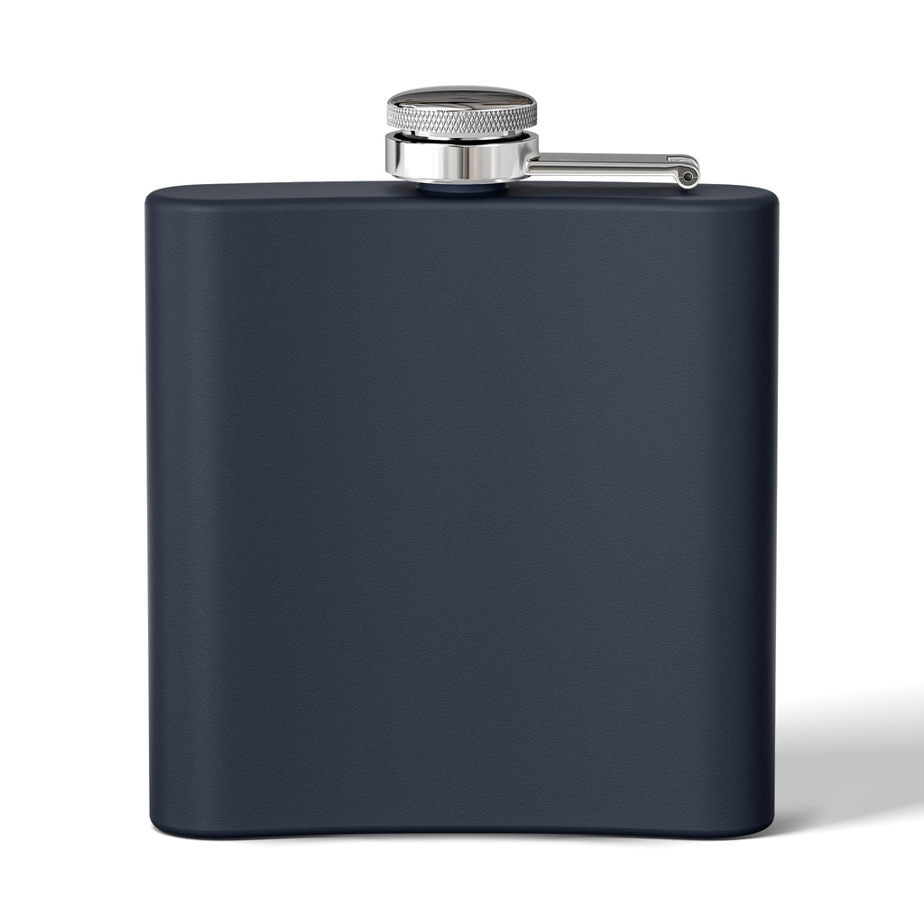 Flask — "I AM AT PEACE" Stainless Steel 6oz Hip Flask | Inspirational Calm Gift
