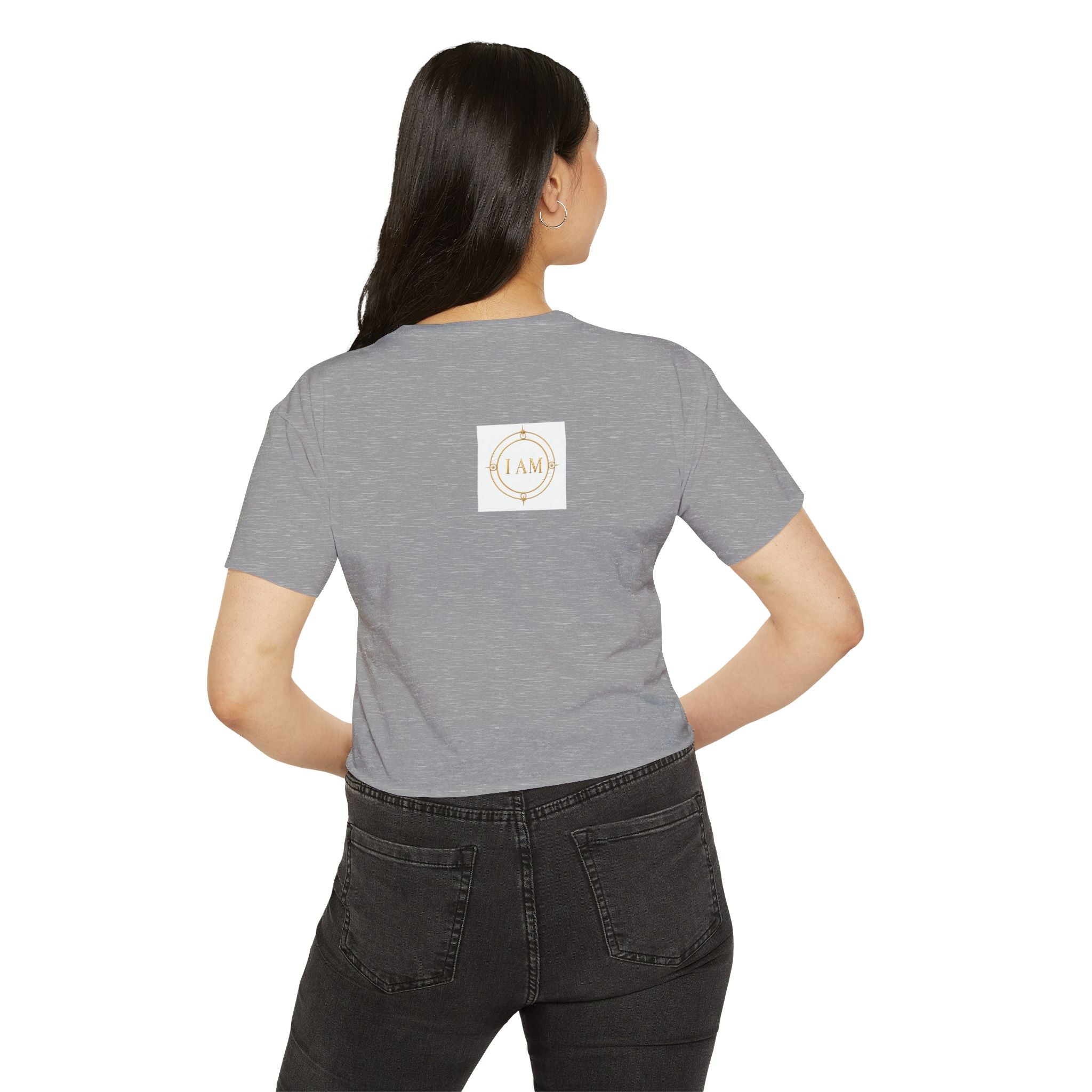 Ladies  Cropped T-shirt Top — Women's Spiritual Festival Tee