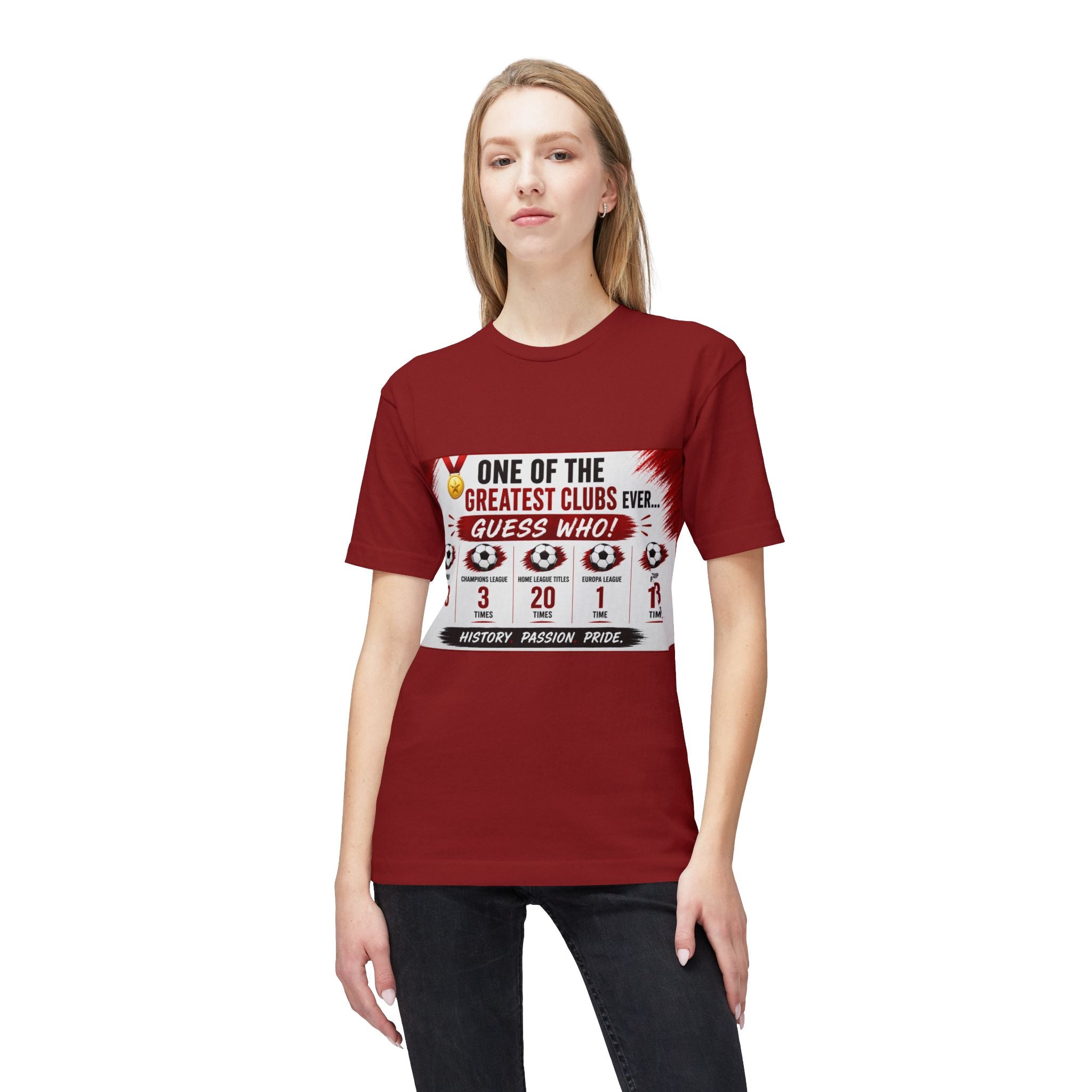 Soccer Club Stats Graphic T-Shirt – "One of the Greatest Clubs Ever" Fan Tee