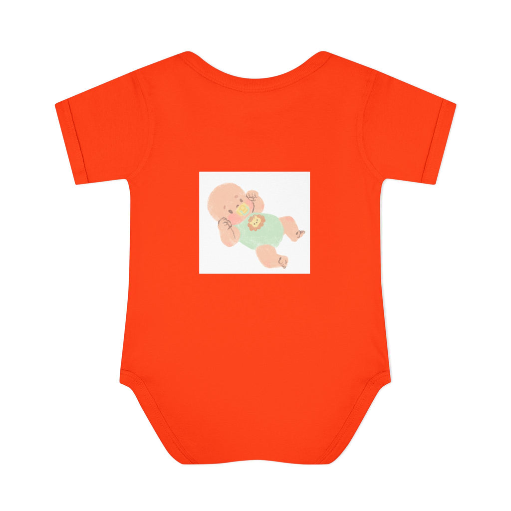 Luminous Baby Bodysuit — Cute Sleeping Infant Graphic Onesie