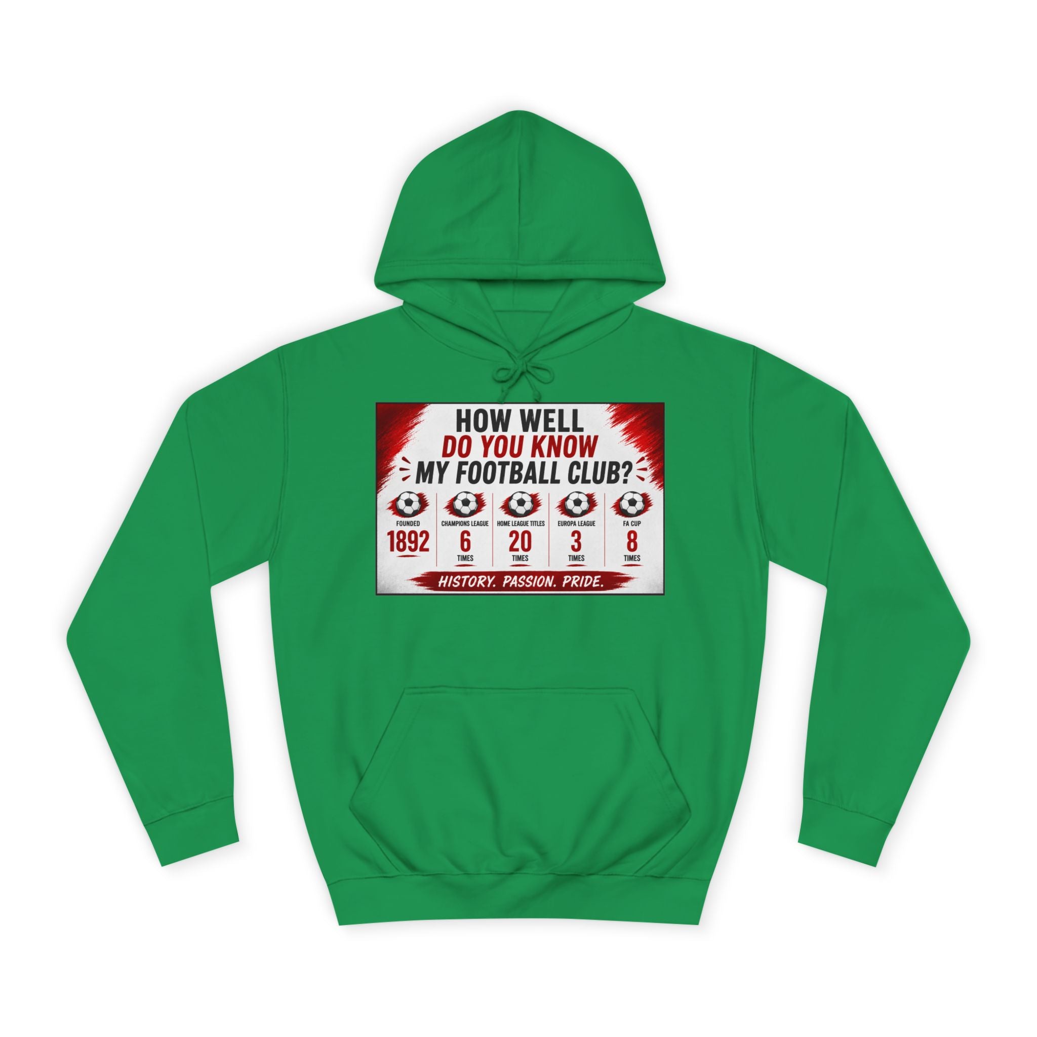 College Football Hoodie — "How Well Do You Know My Football Club?" Quiz Design