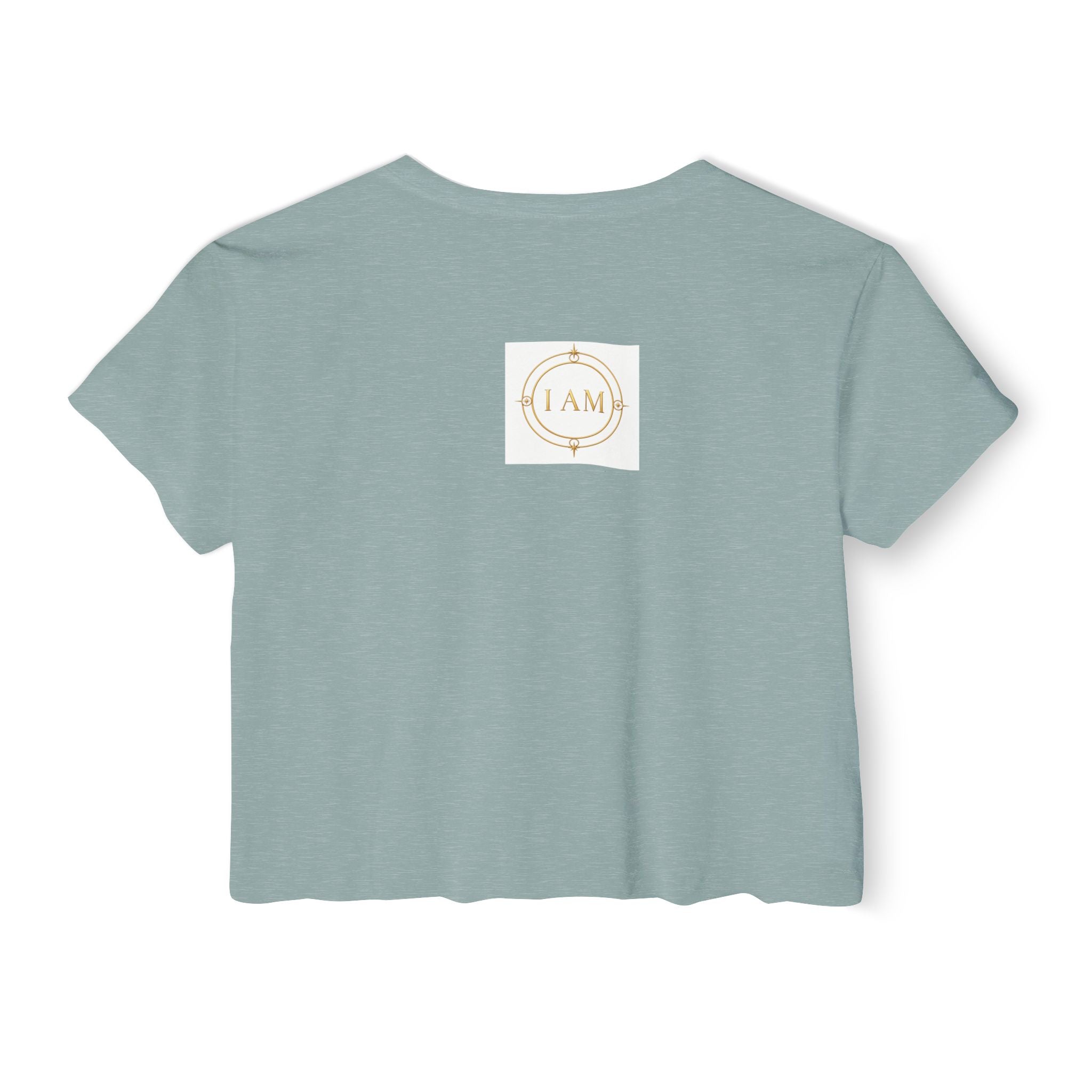 Ladies  Cropped T-shirt Top — Women's Spiritual Festival Tee