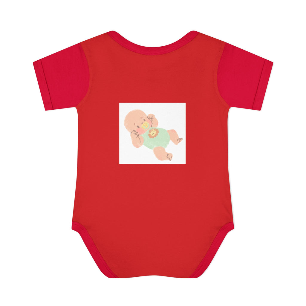 Luminous Baby Bodysuit — Cute Sleeping Infant Graphic Onesie