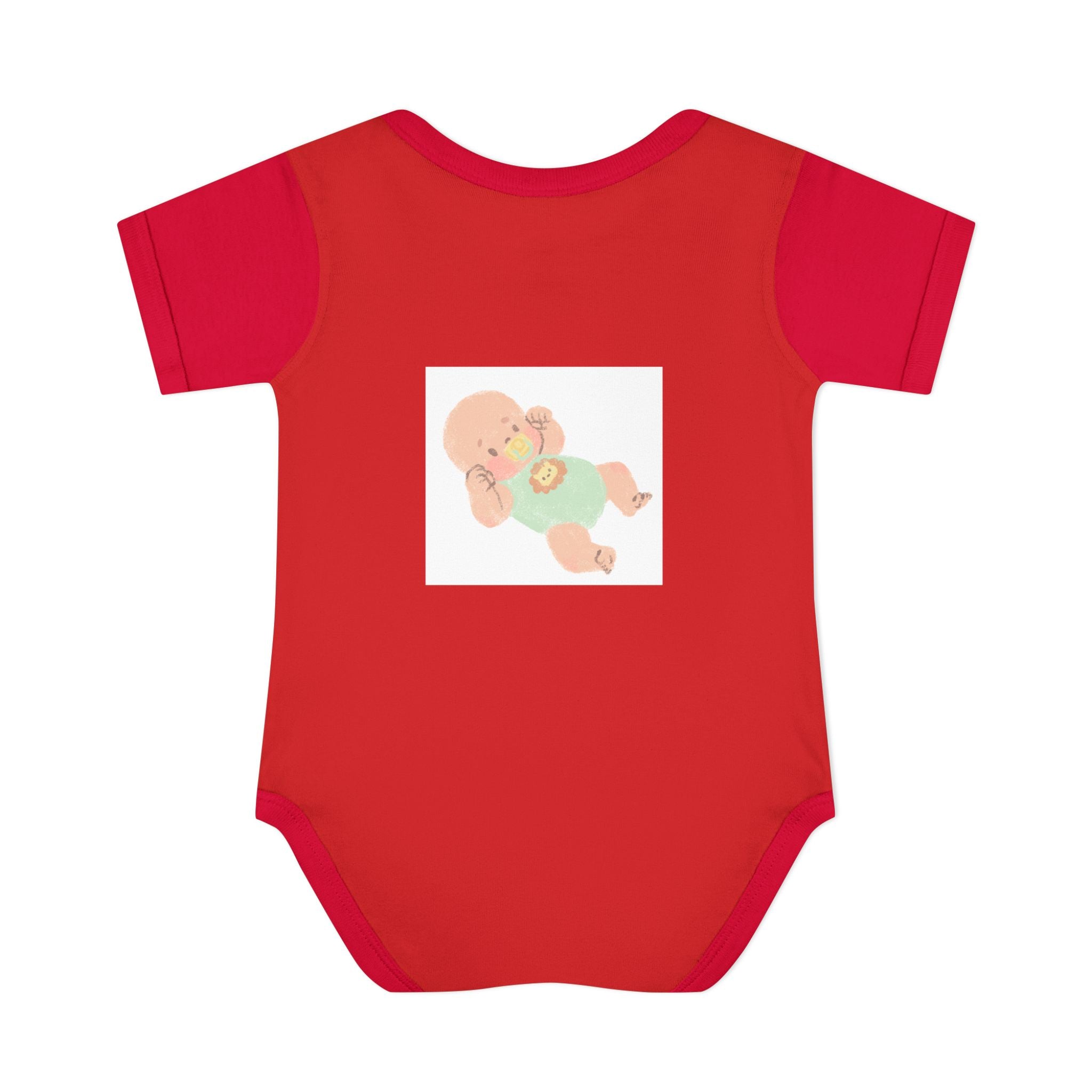 Luminous Baby Bodysuit — Cute Sleeping Infant Graphic Onesie