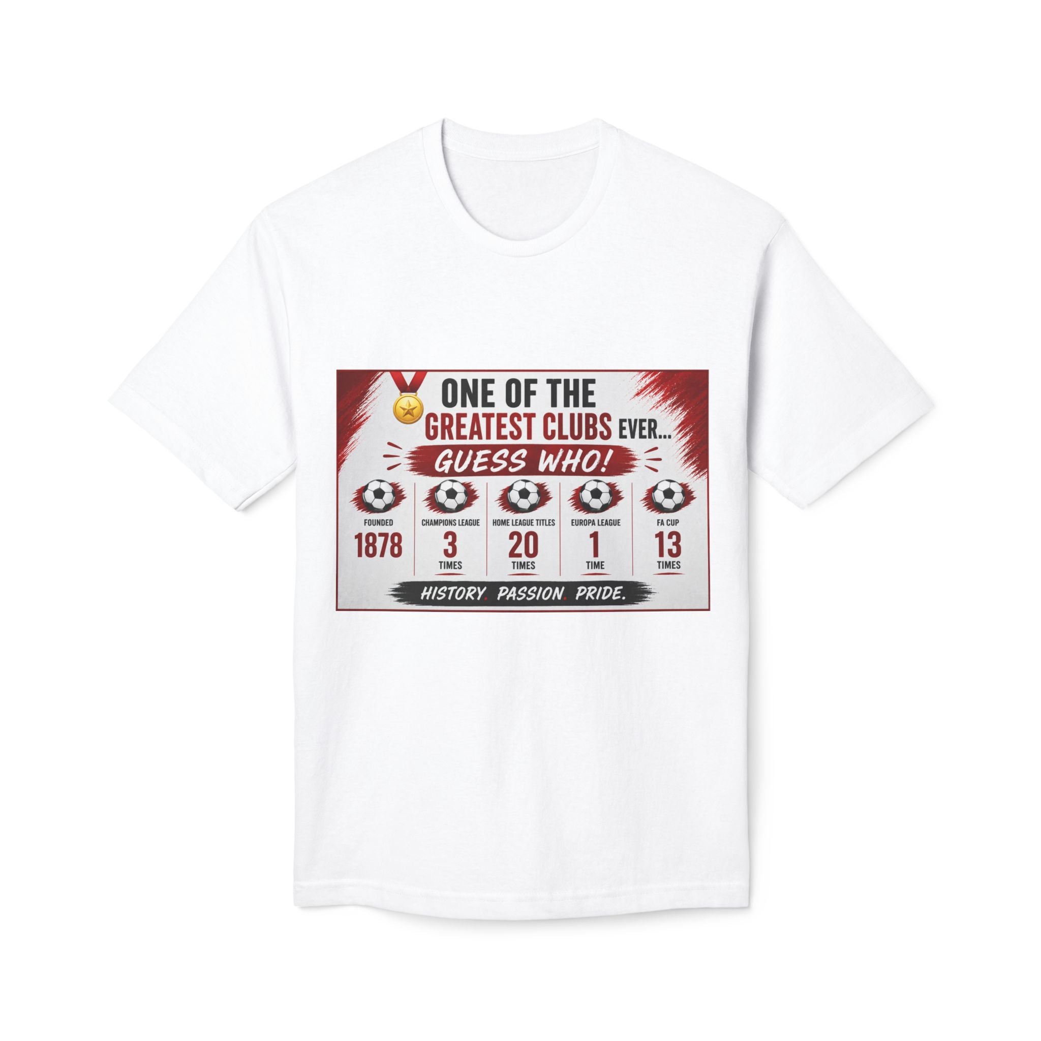 Soccer Club Stats Graphic T-Shirt – "One of the Greatest Clubs Ever" Fan Tee