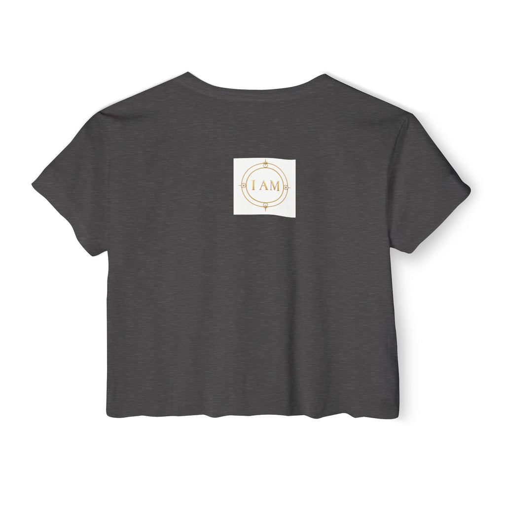 Ladies  Cropped T-shirt Top — Women's Spiritual Festival Tee