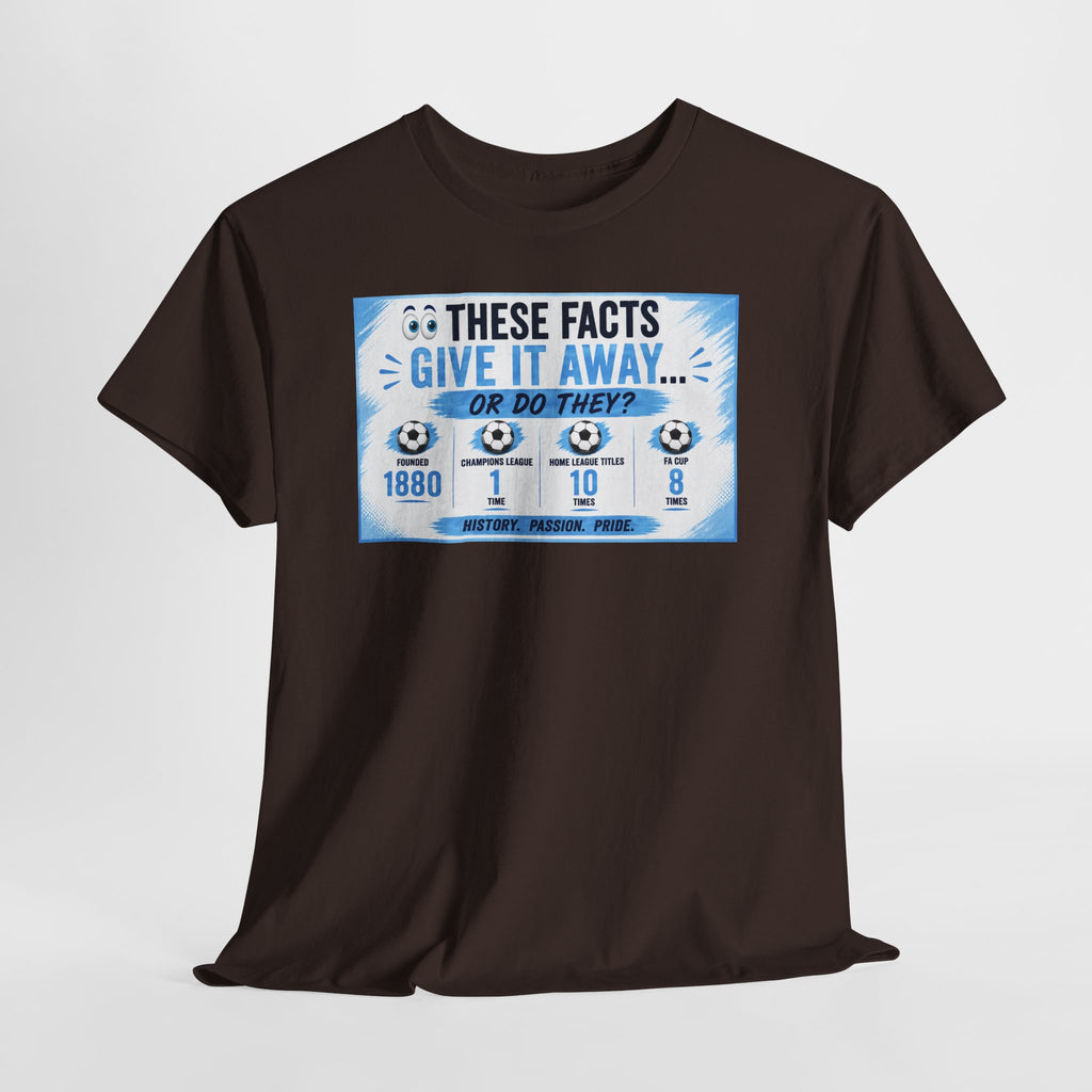T-Shirt — “These Facts Give It Away… Or Do They?” Infographic Tee