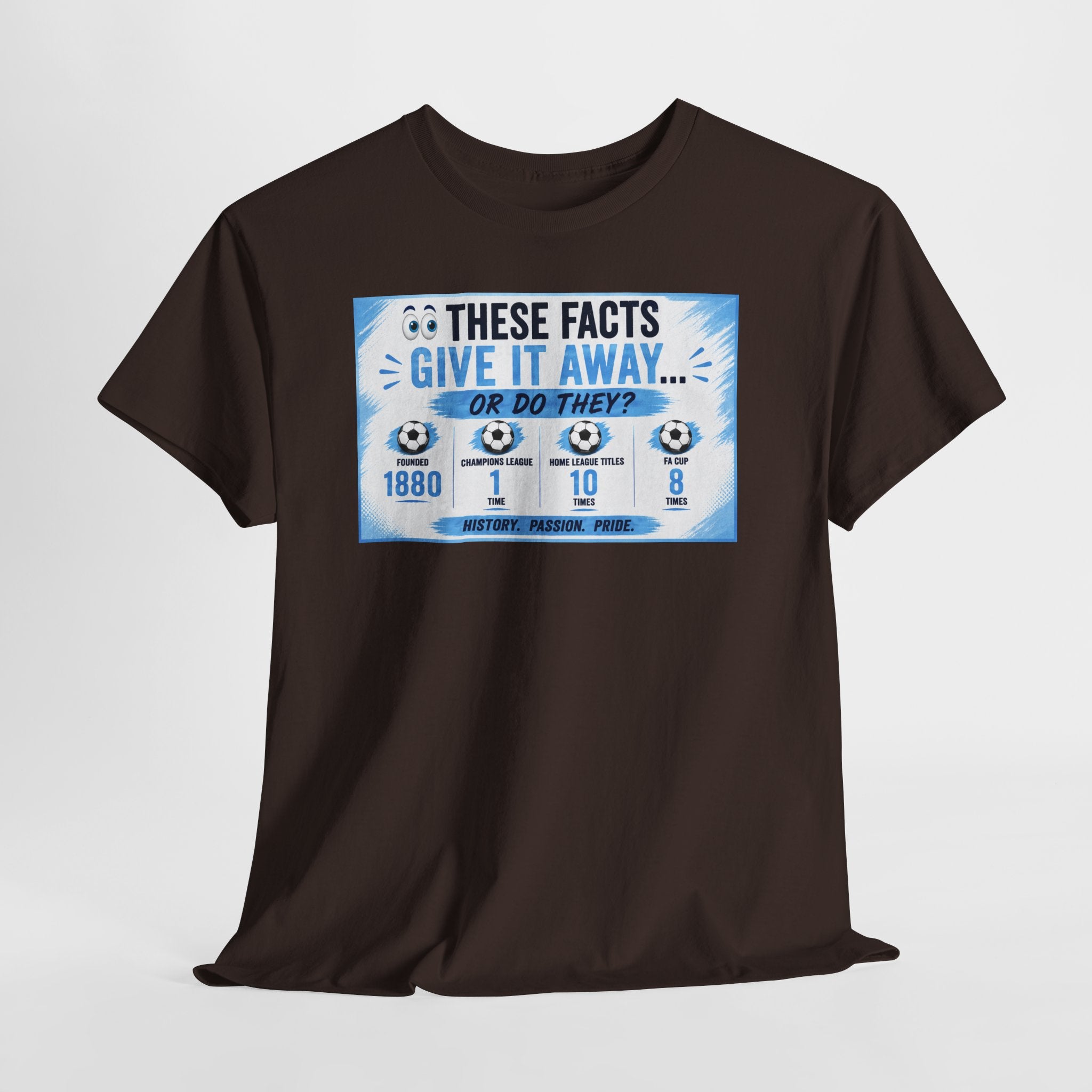 T-Shirt — “These Facts Give It Away… Or Do They?” Infographic Tee