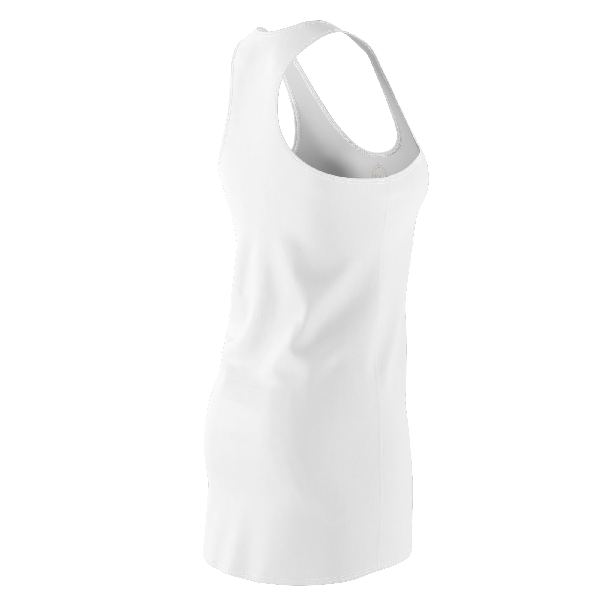Racerback Dress — Minimal Gold Crest "Calm" Tank Dress