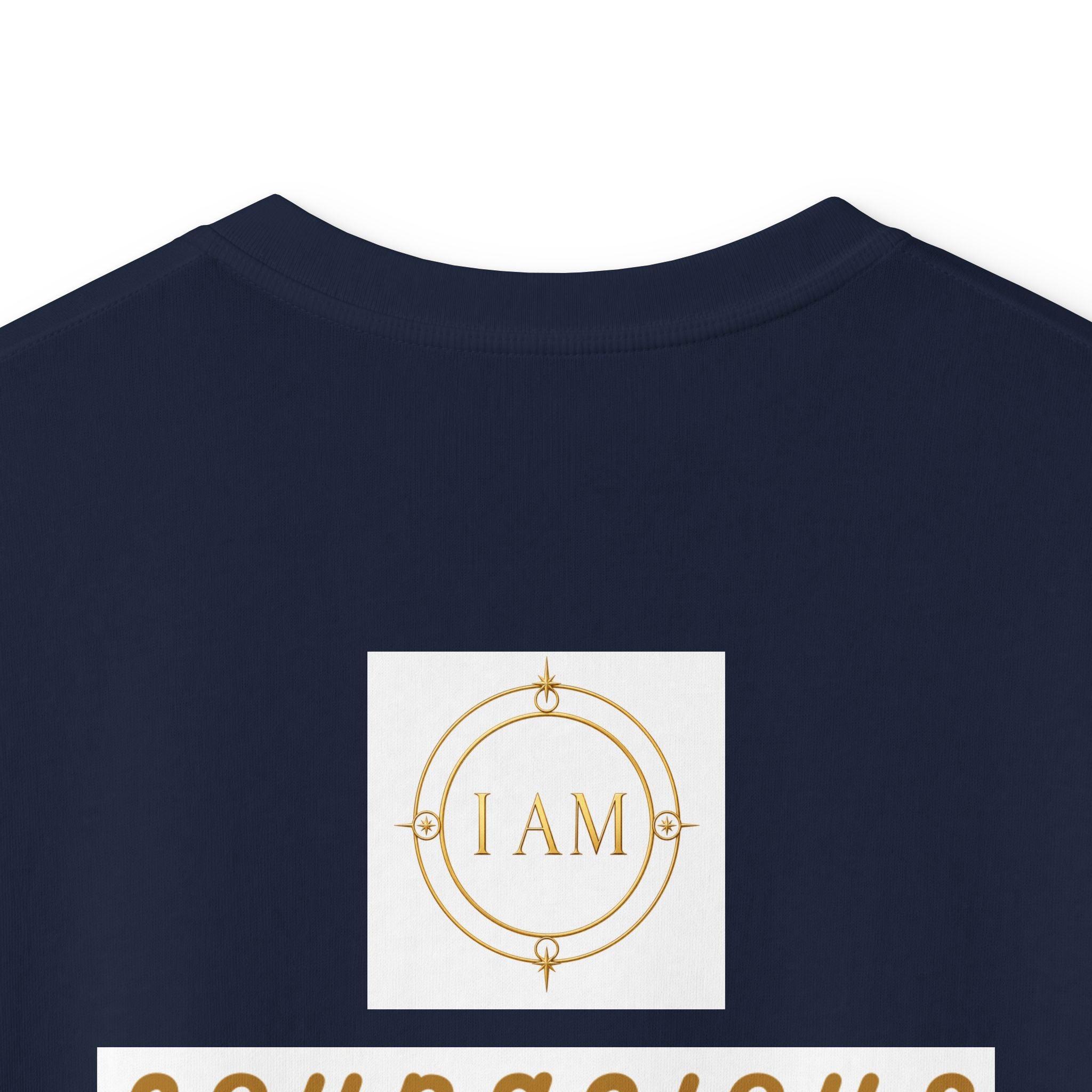 Kids Tee — Courageous Boy Graphic Shirt ("I Am Courageous")