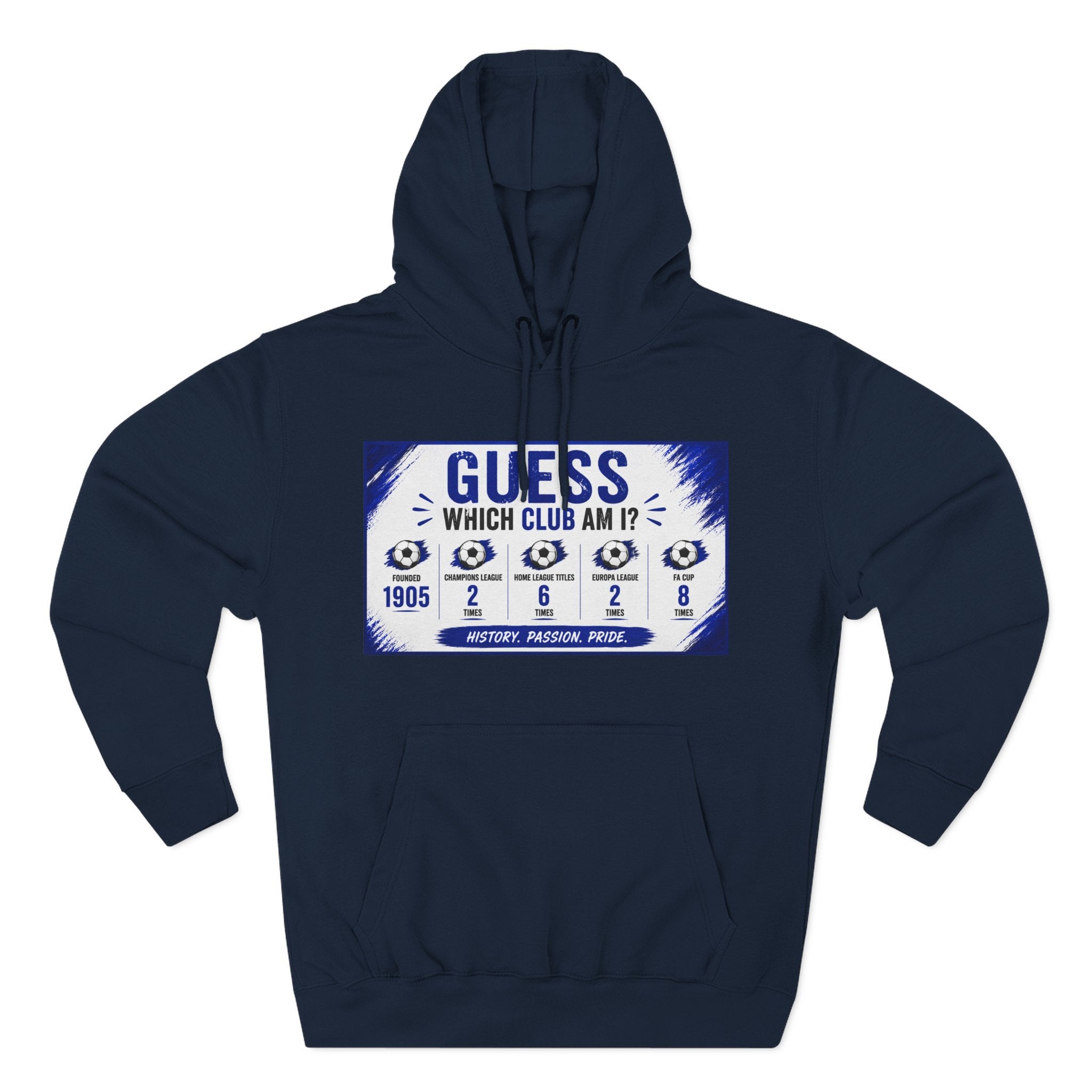 Three-Panel Fleece Hoodie