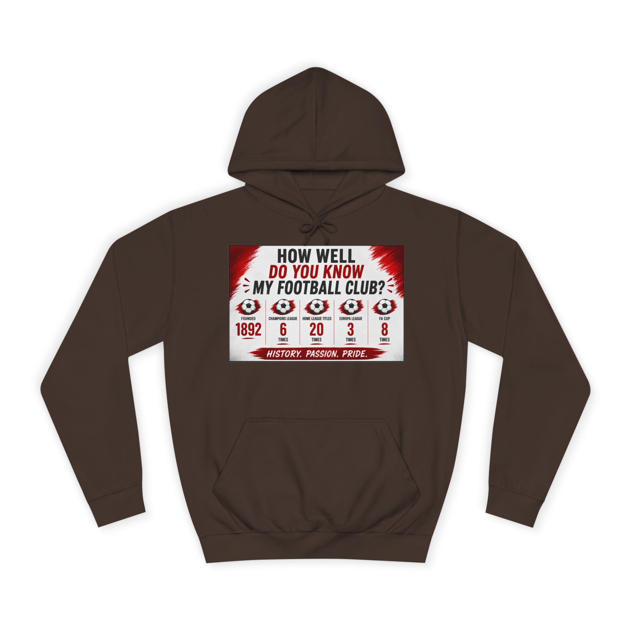 College Football Hoodie — "How Well Do You Know My Football Club?" Quiz Design