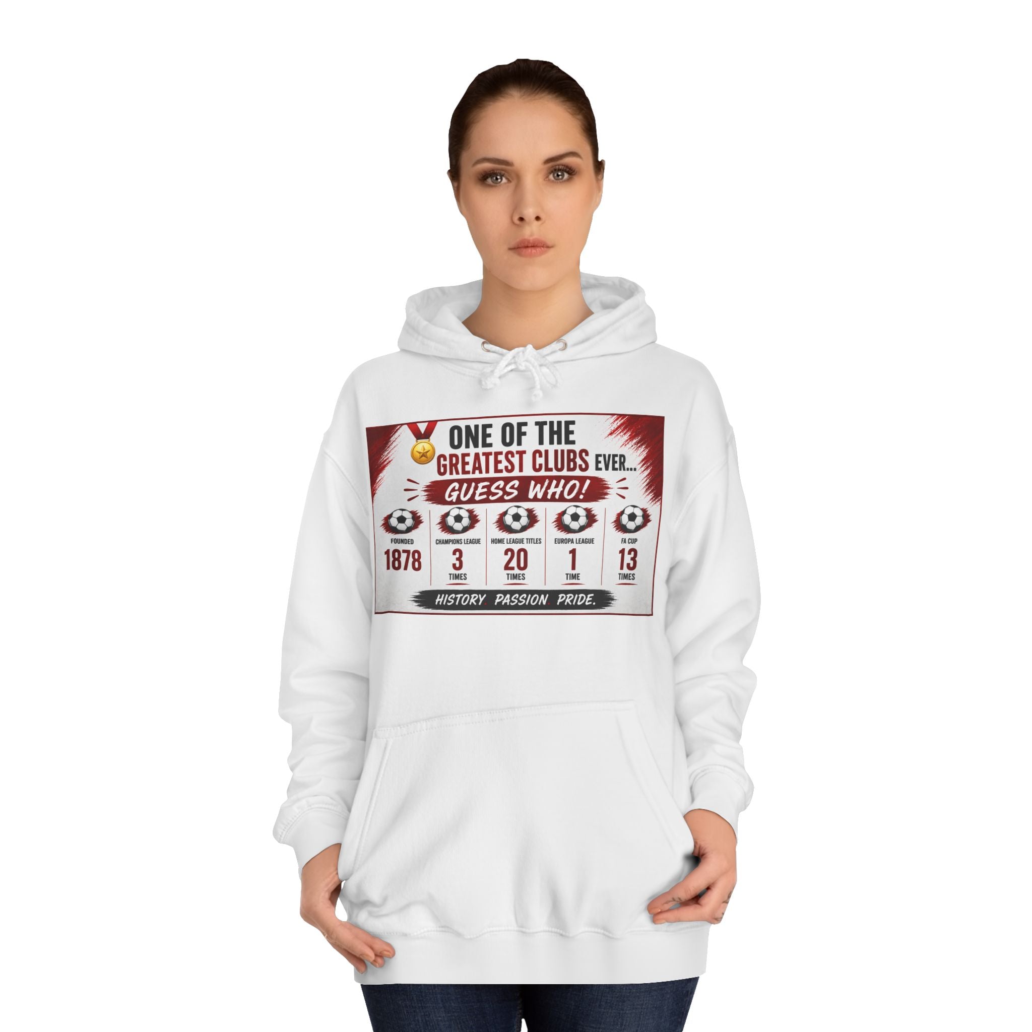 College Hoodie — "One of the Greatest Clubs Ever" Vintage Sports Graphic