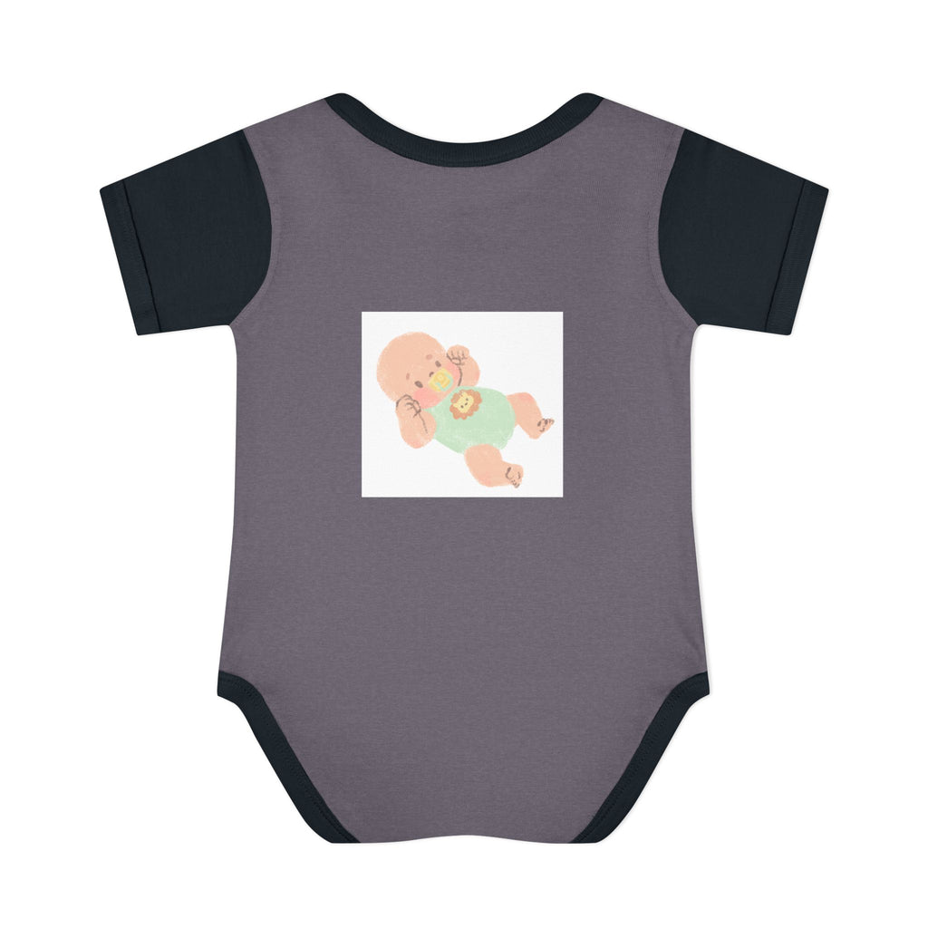 Luminous Baby Bodysuit — Cute Sleeping Infant Graphic Onesie
