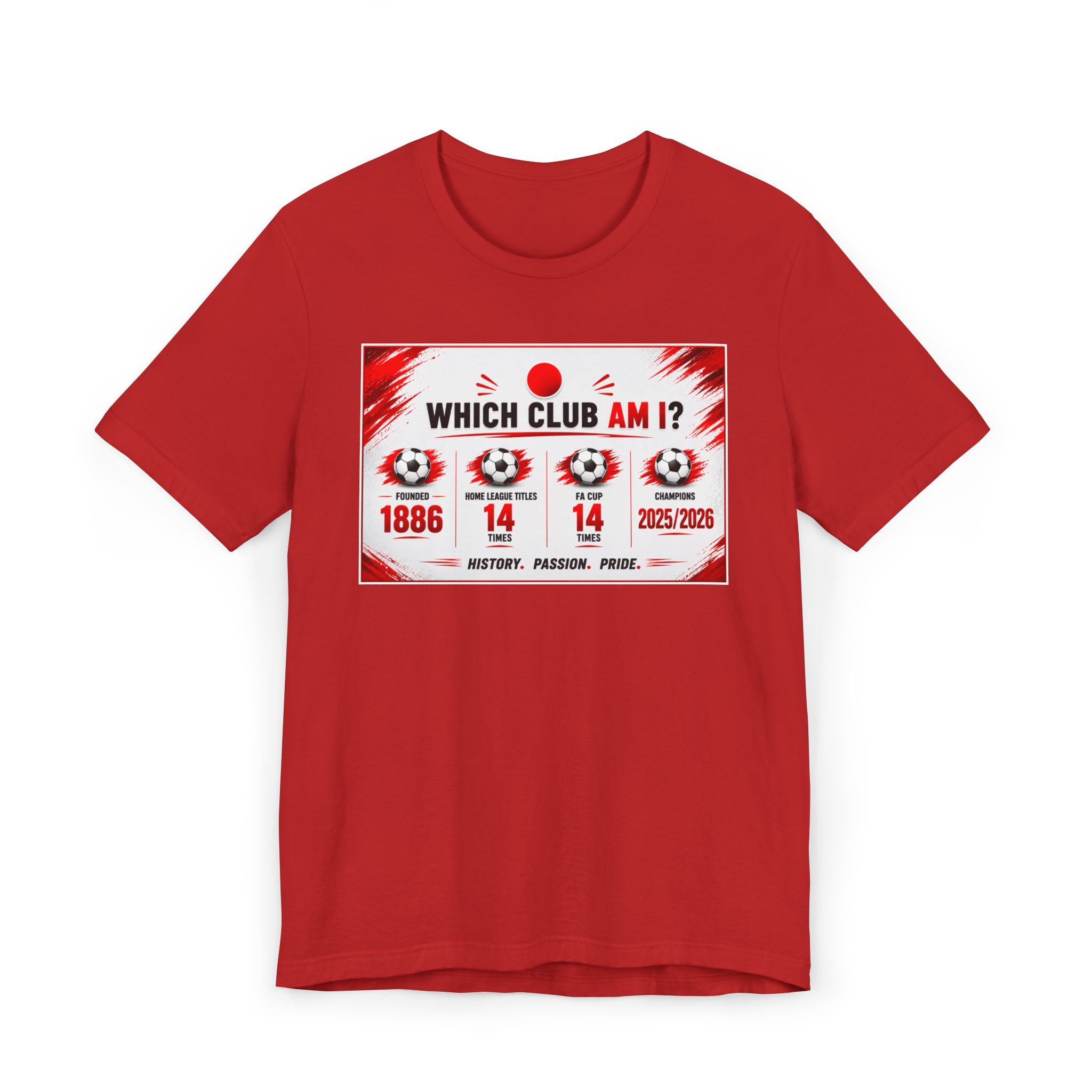 Which Club Am I? Soccer Trivia T-Shirt — Football Fan Quiz Tee